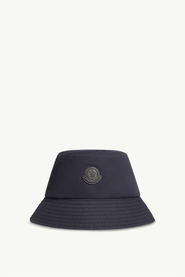 Reversible Bucket Hat Men Navy Blue Moncler 0