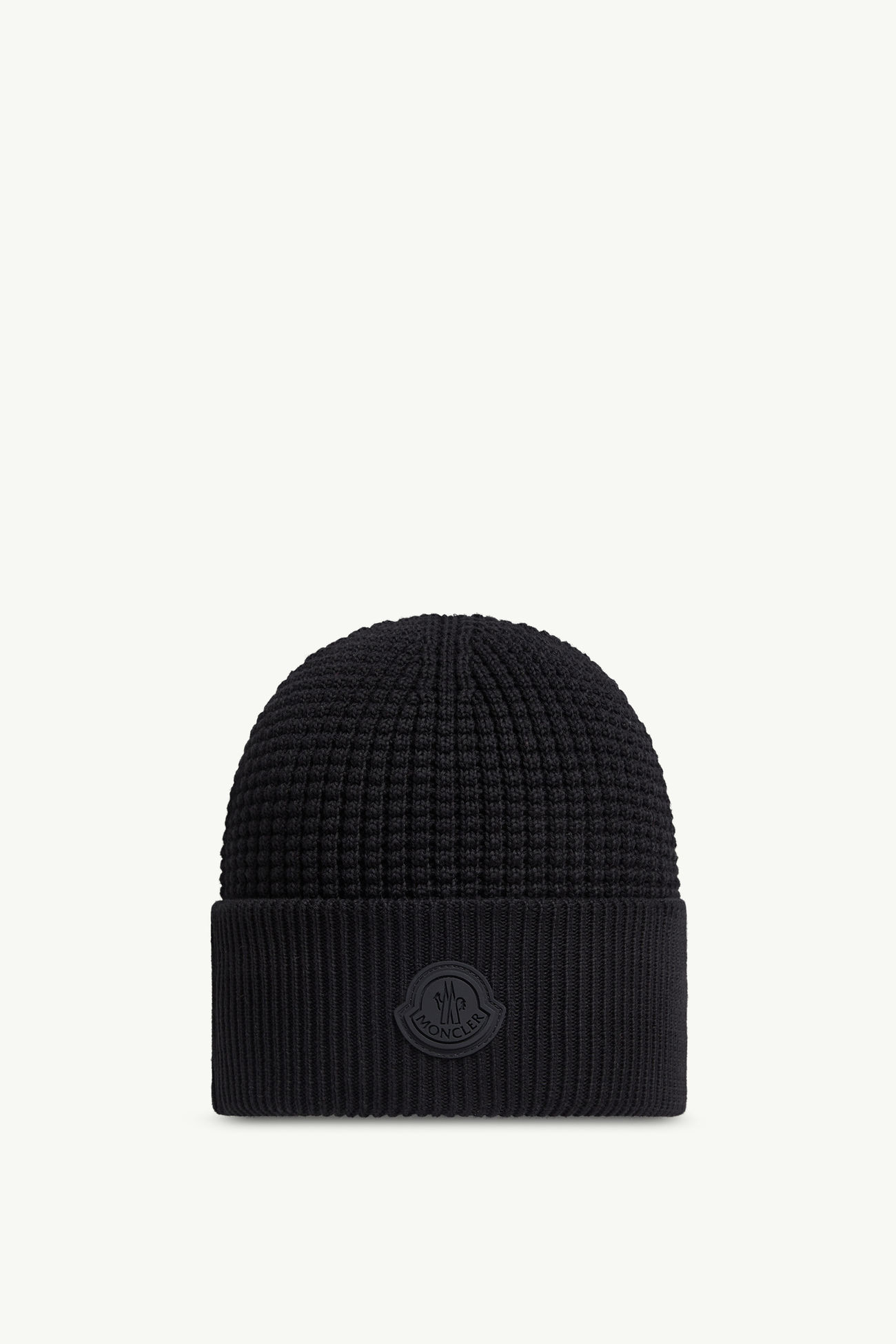 Mütze aus Baumwolle mit Logo Herren Schwarz Moncler 0