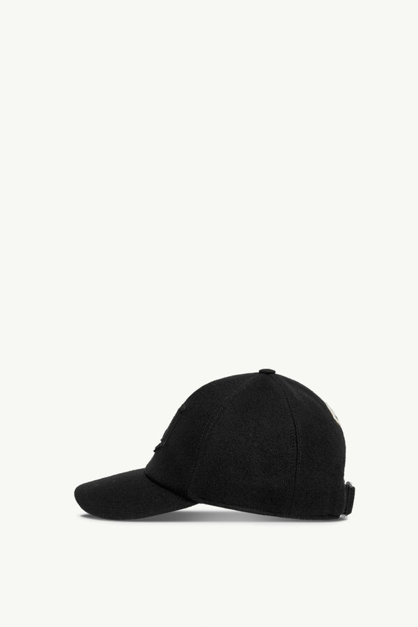 Casquette en laine monogramme Hommes Noir Moncler 2