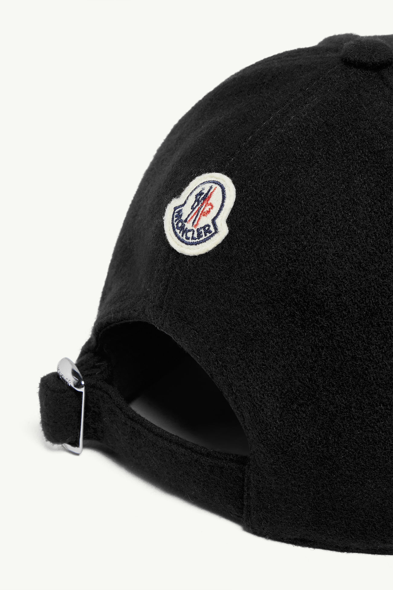 Monogram Wool Baseball Cap Men Black Moncler 3