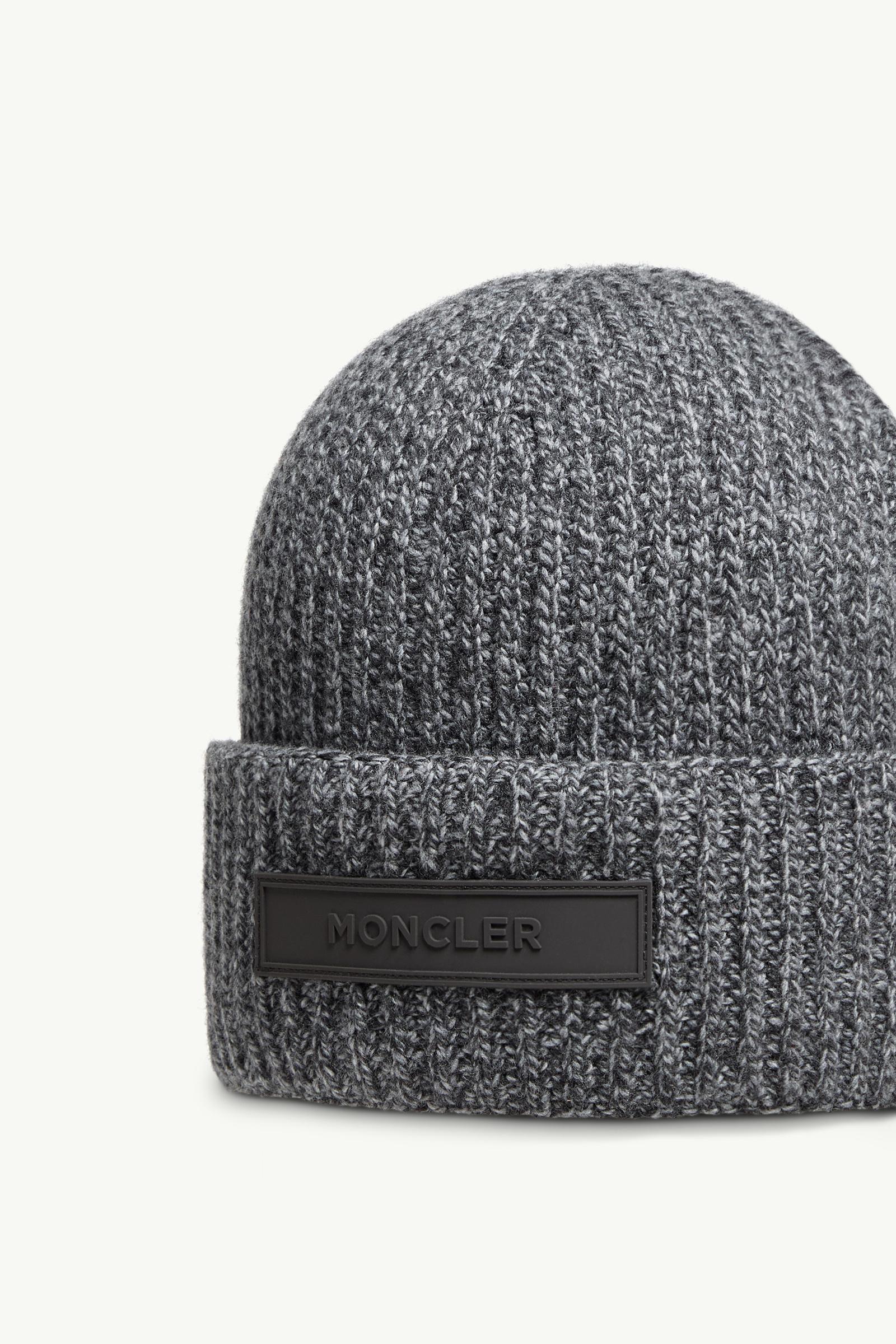 Dark Grey Mouliné Wool & Cashmere Beanie - Hats & Beanies for Men