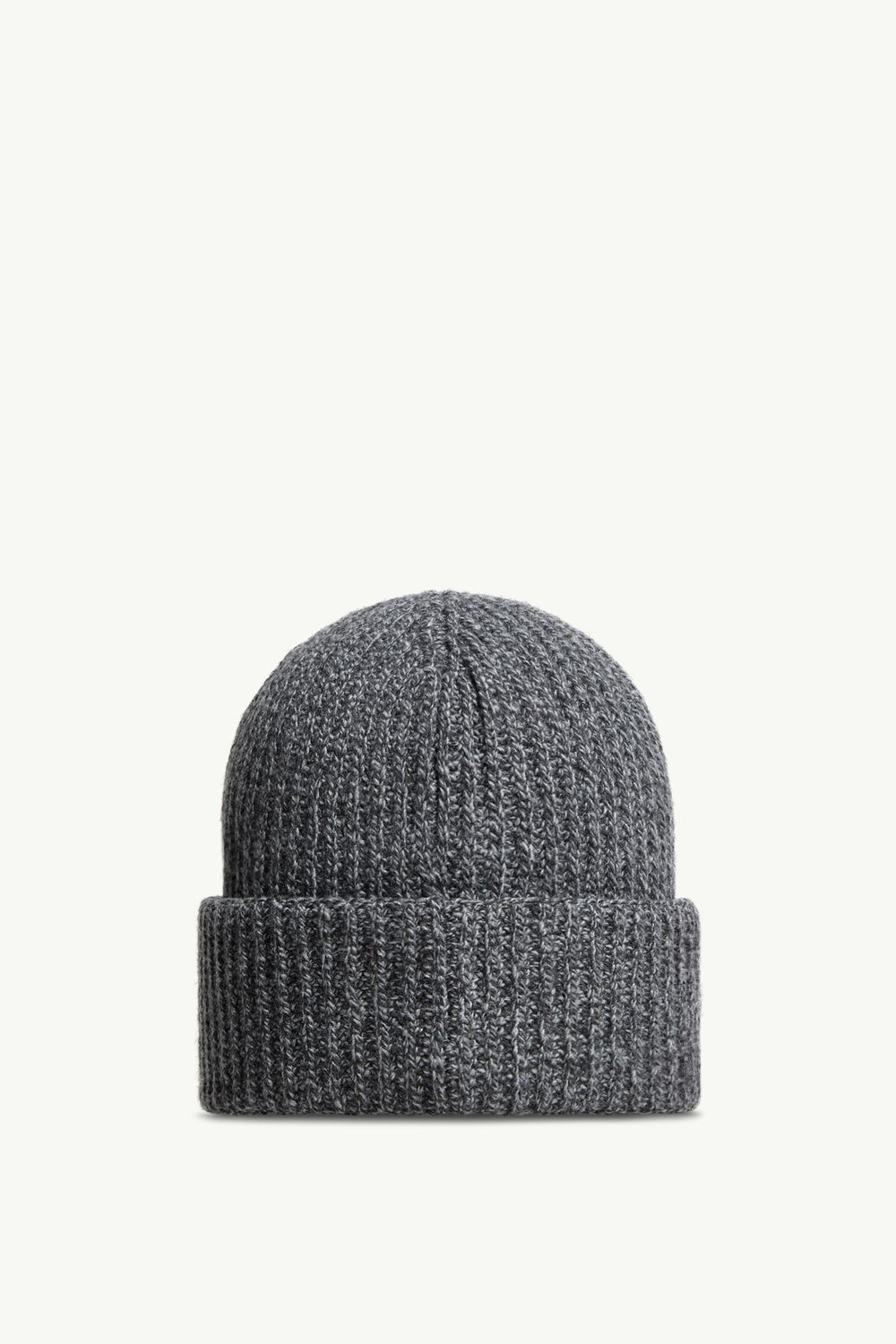 Mouliné Wool & Cashmere Beanie Men Dark Gray Moncler 3