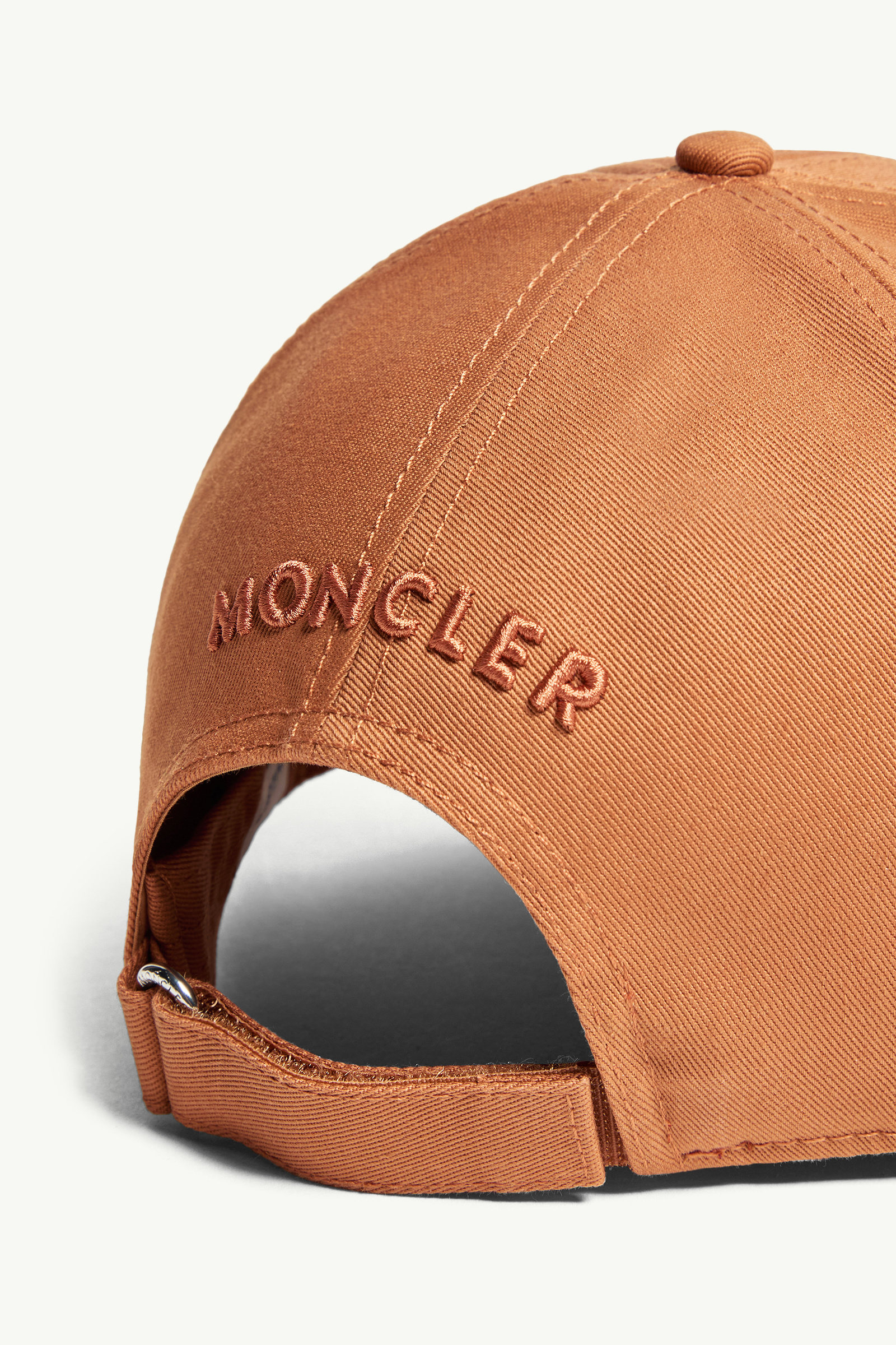 Cotton Gabardine Baseball Cap Men Beige Moncler 3