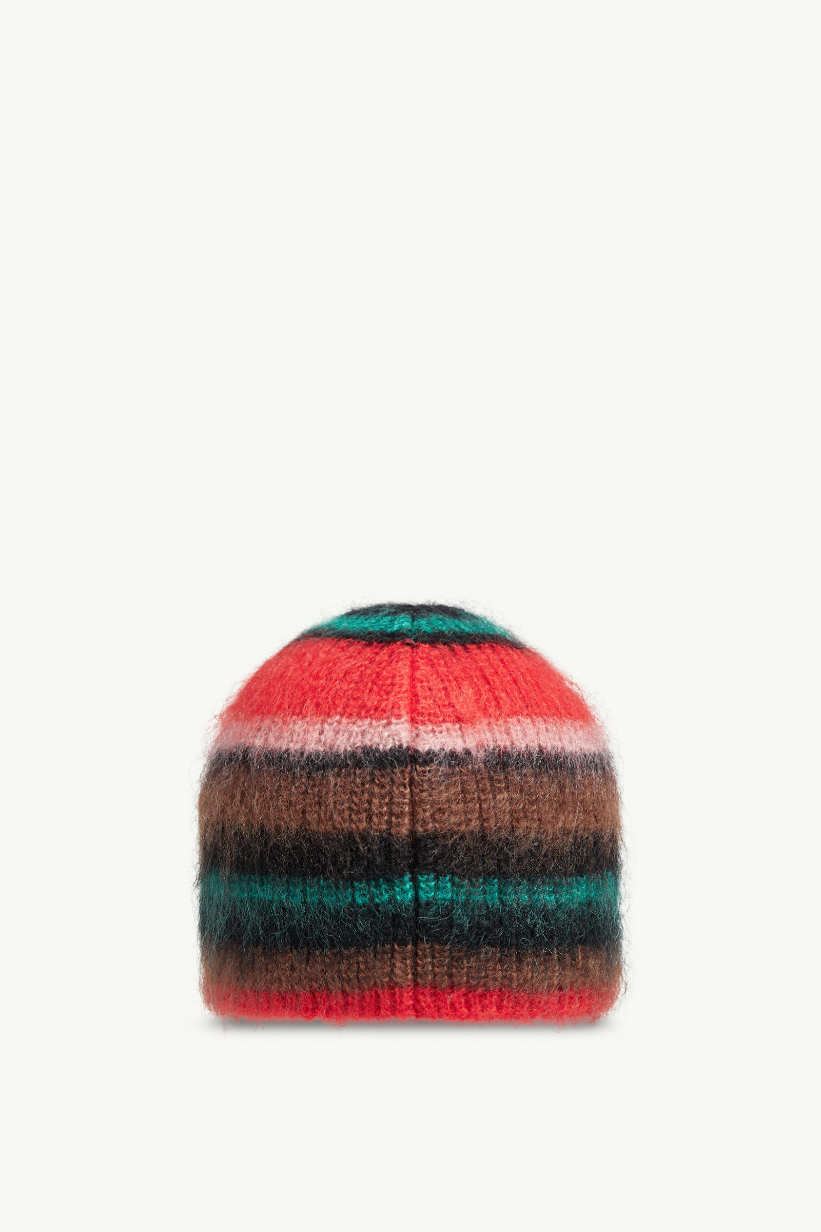 Striped Mohair Beanie Men Multicolour Moncler 3