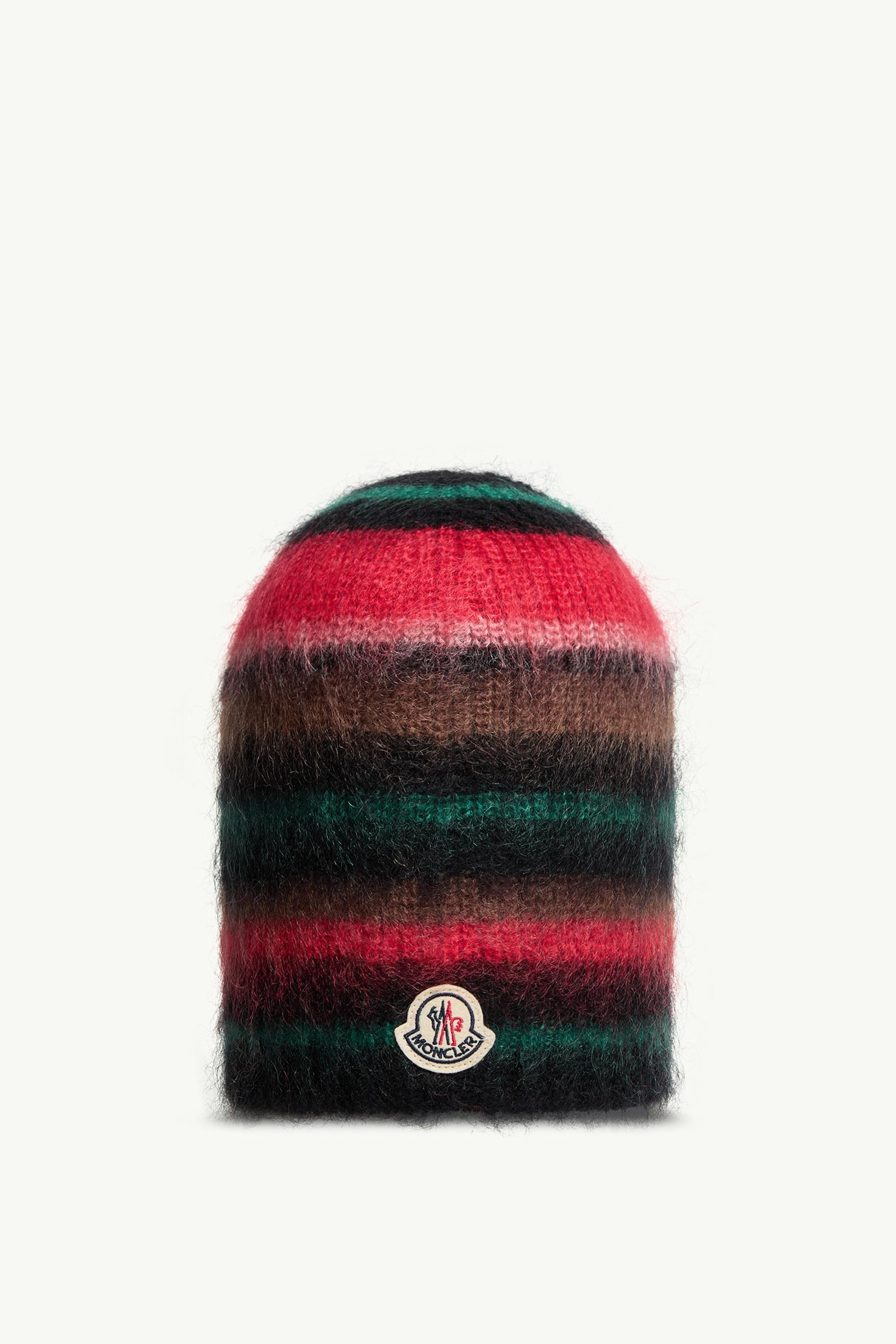Multicolour Striped Mohair Beanie - Hats & Beanies for Men