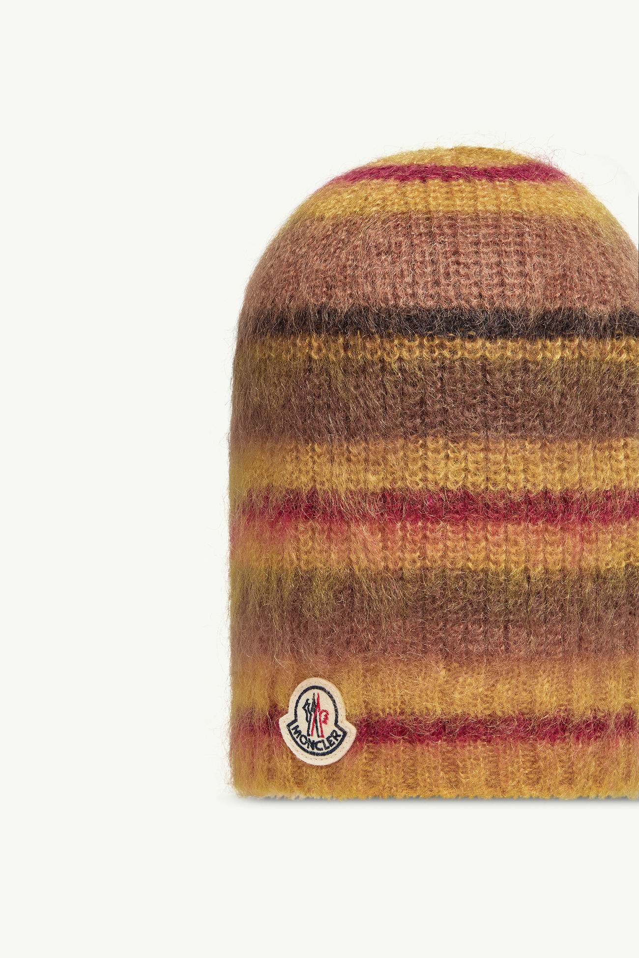 Bonnet en mohair rayé Hommes Multicolore Moncler 2