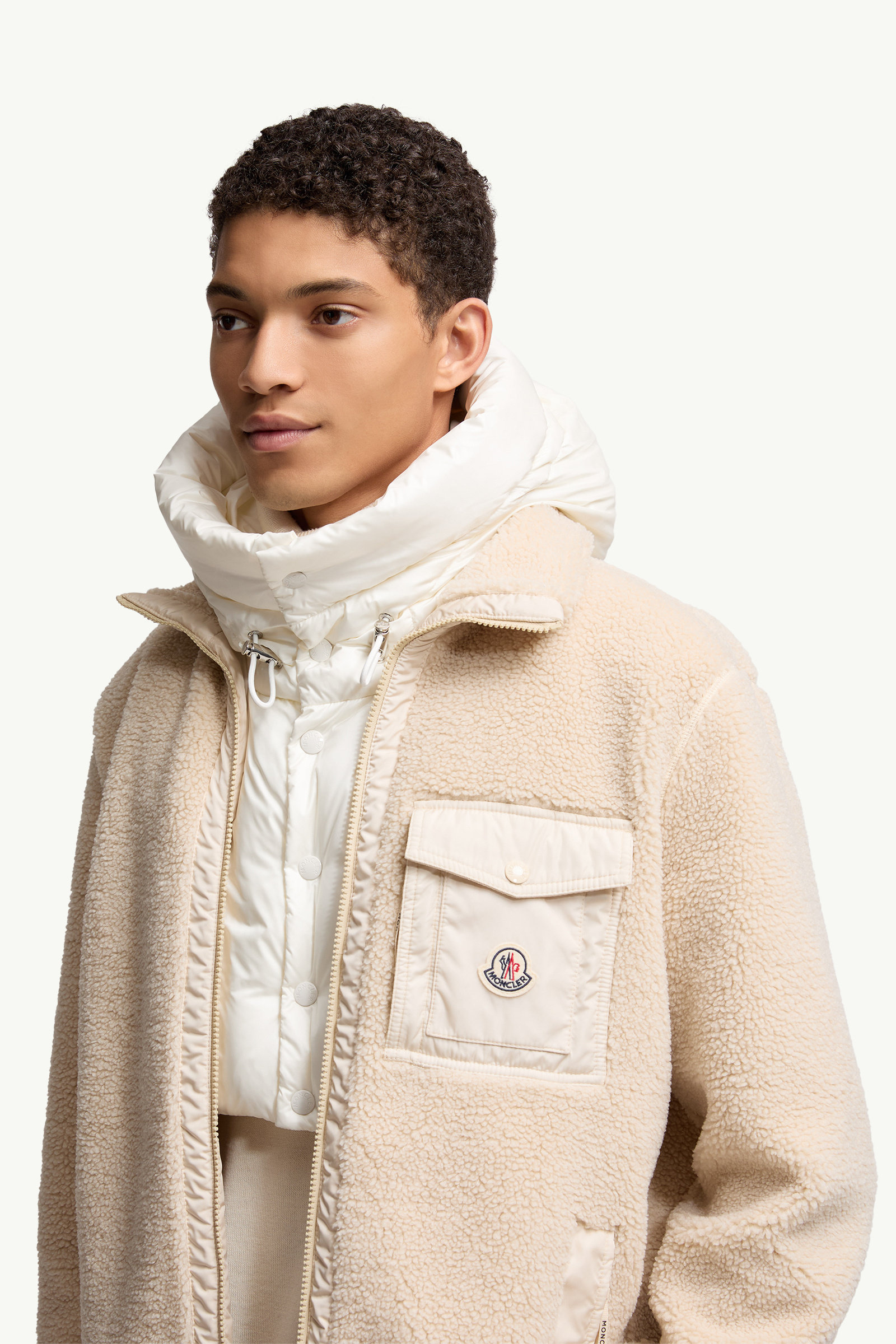 Kapuze mit Daunenfüllung Genderneutral Weiß Moncler 1
