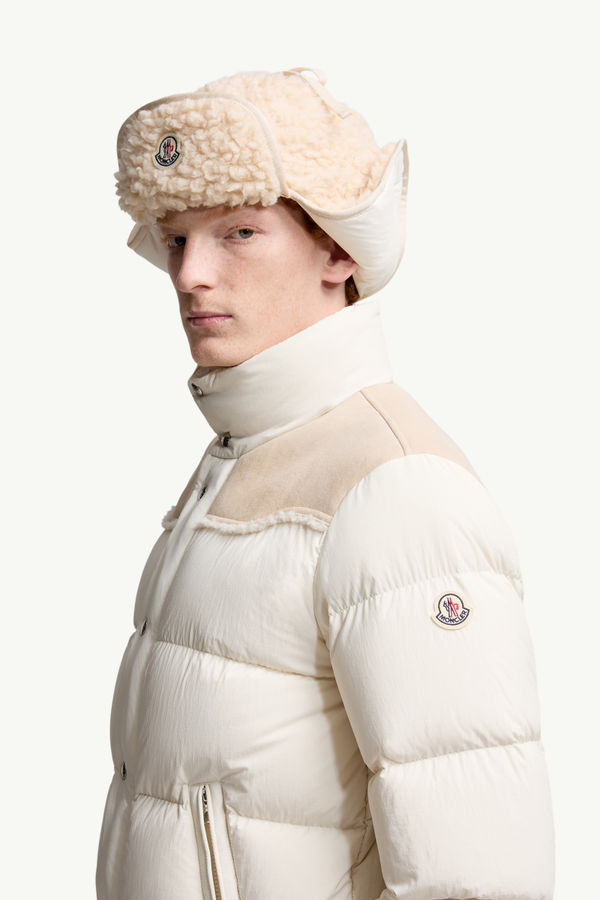 Reversible Teddy Hat Men White Ivory Moncler 1