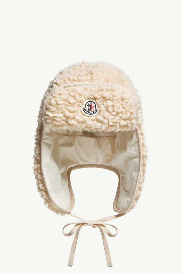 Reversible Teddy Hat Men White Ivory Moncler 0