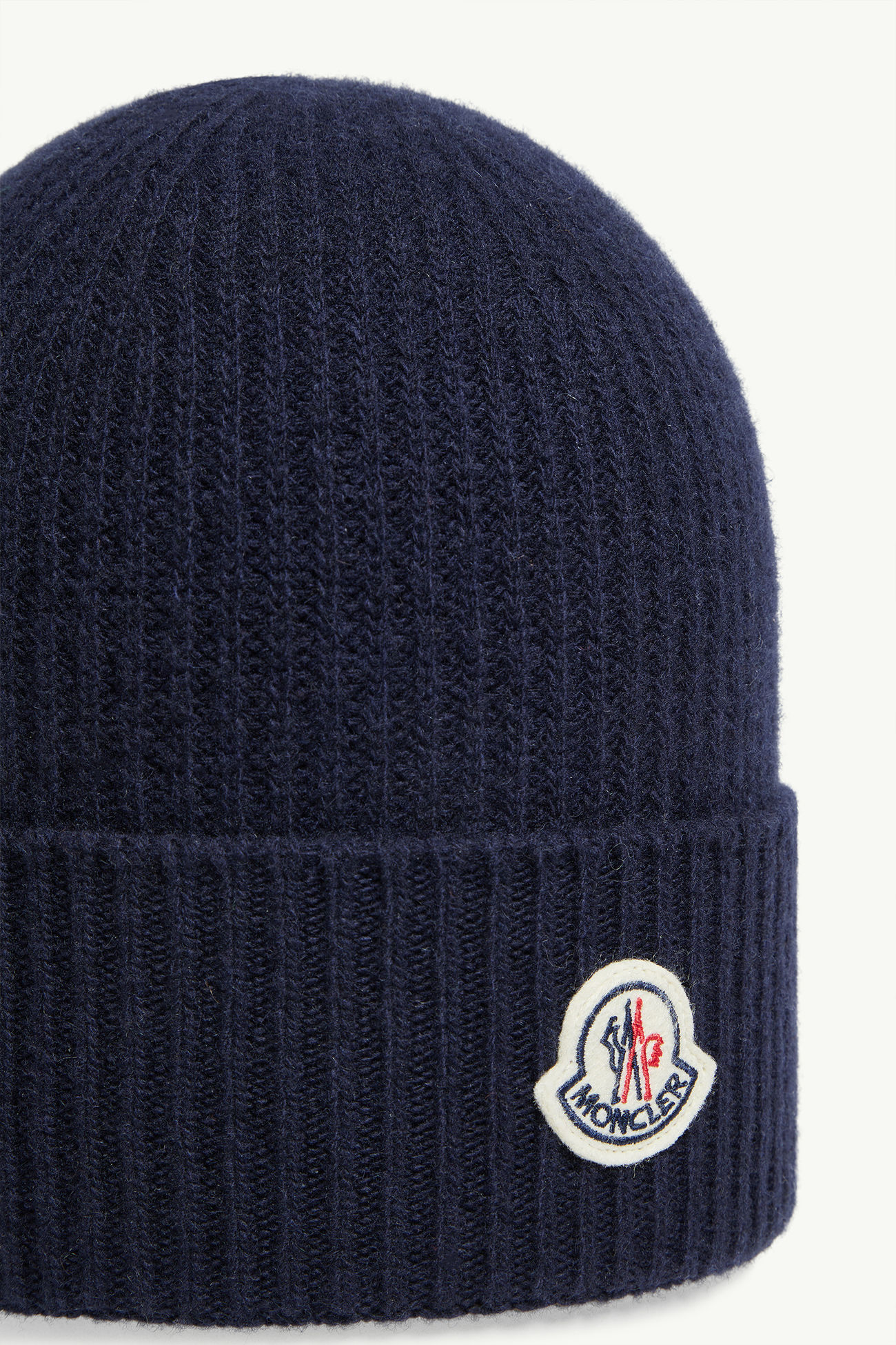 Beaniemütze aus Wolle und Kaschmir Herren Navyblau Moncler 2