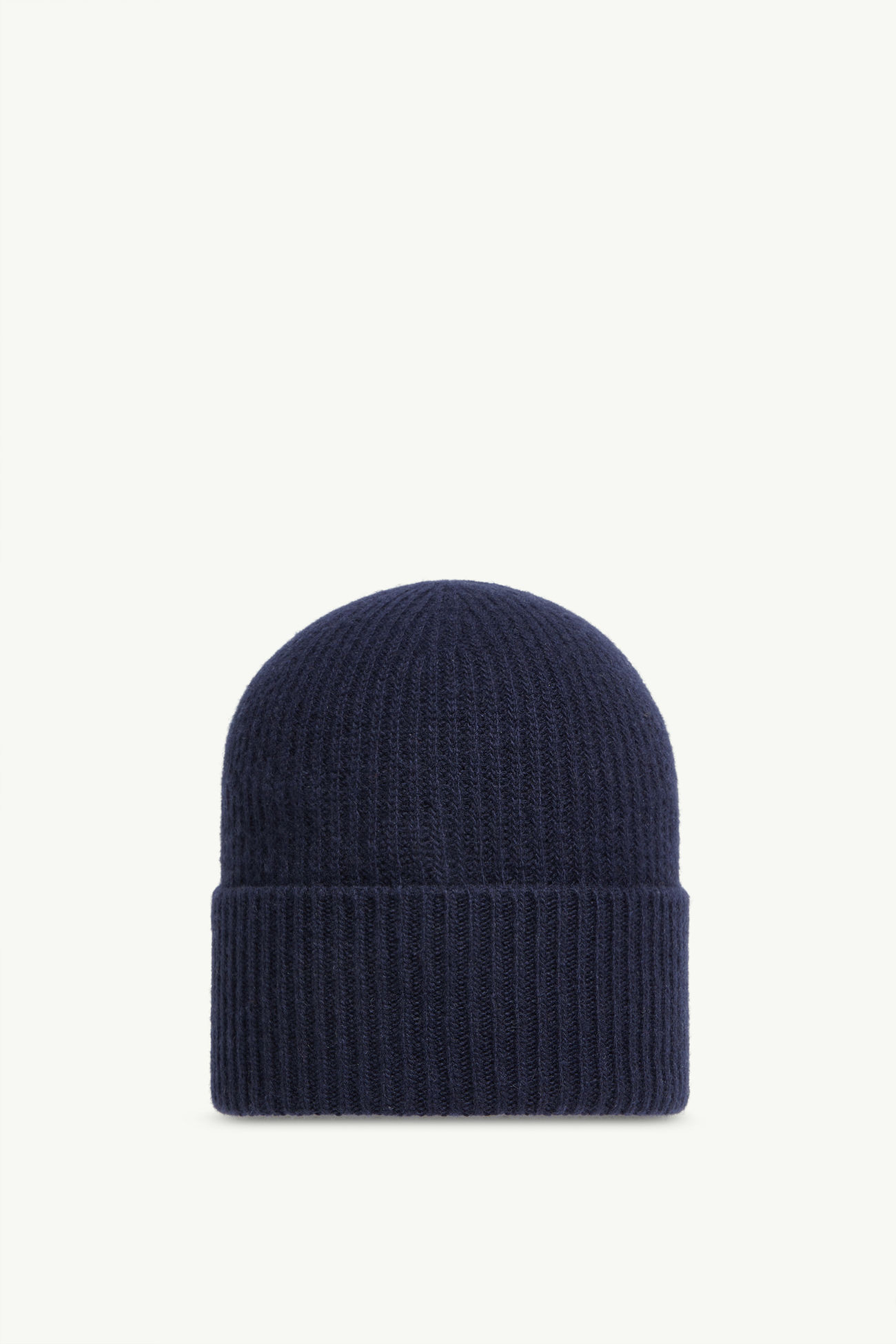 Wool & Cashmere Beanie Men Navy Blue Moncler 3