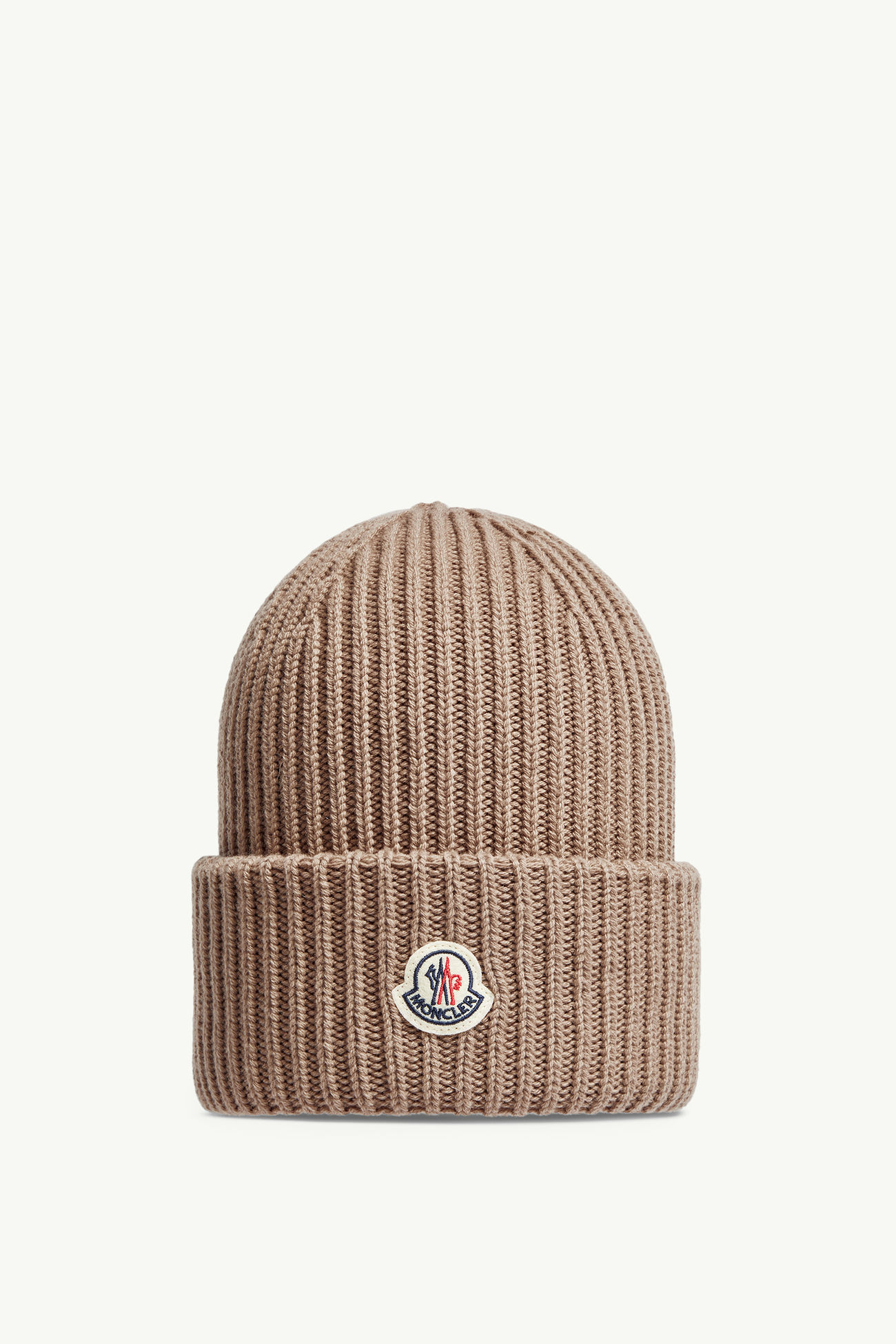 Beaniemütze aus Wolle und Kaschmir Herren Beige Moncler 0