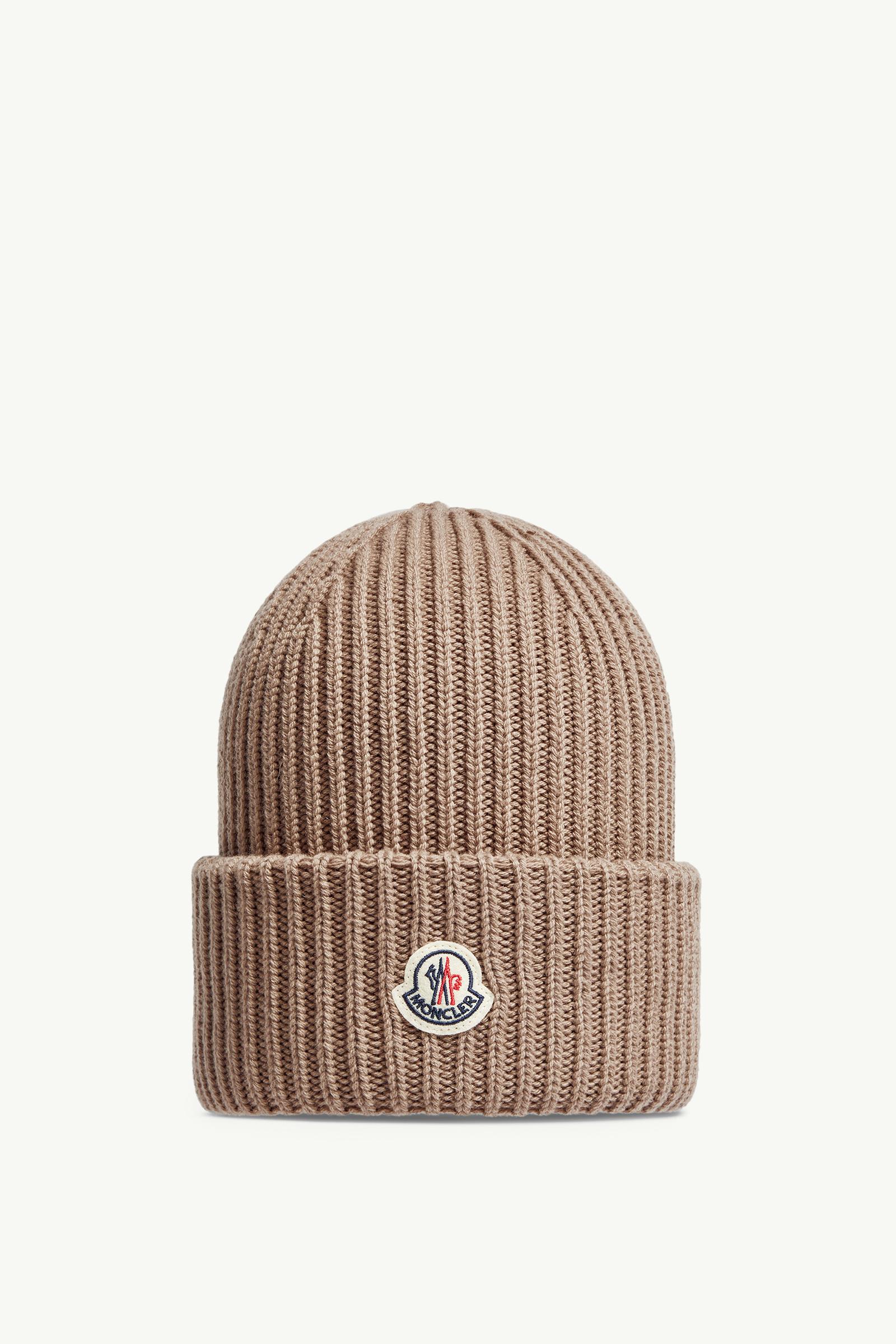 MONCLER ベージュ ニット帽 Beige Wool & Cashmere Beanie - Hats & Beanies for Men | Moncler US