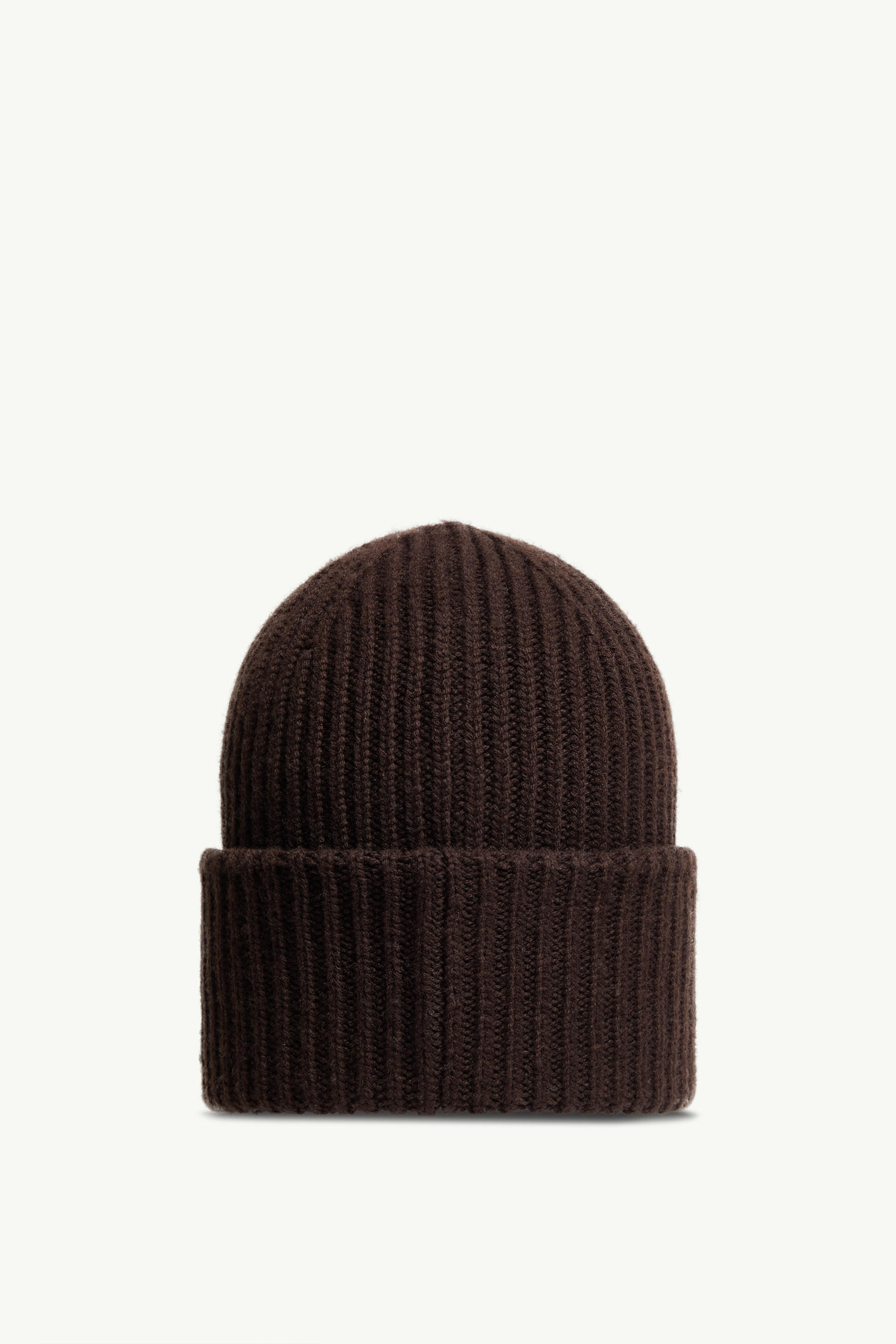 Wool & Cashmere Beanie Men Dark Brown Moncler 2
