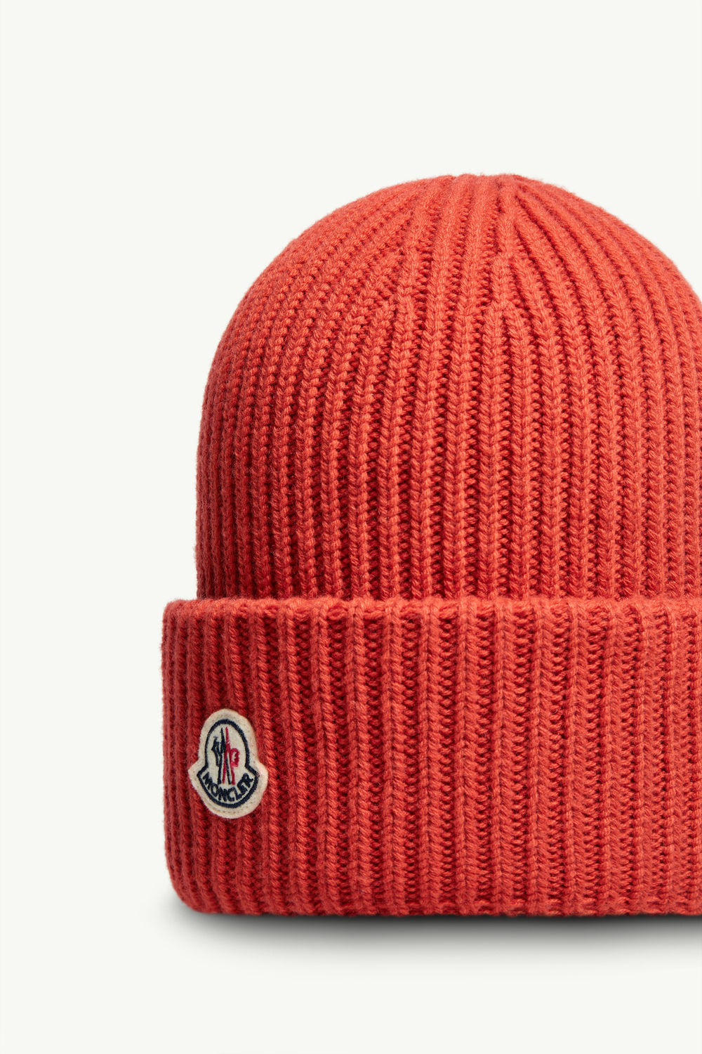 Wool & Cashmere Beanie Gender Neutral Orange Moncler 3