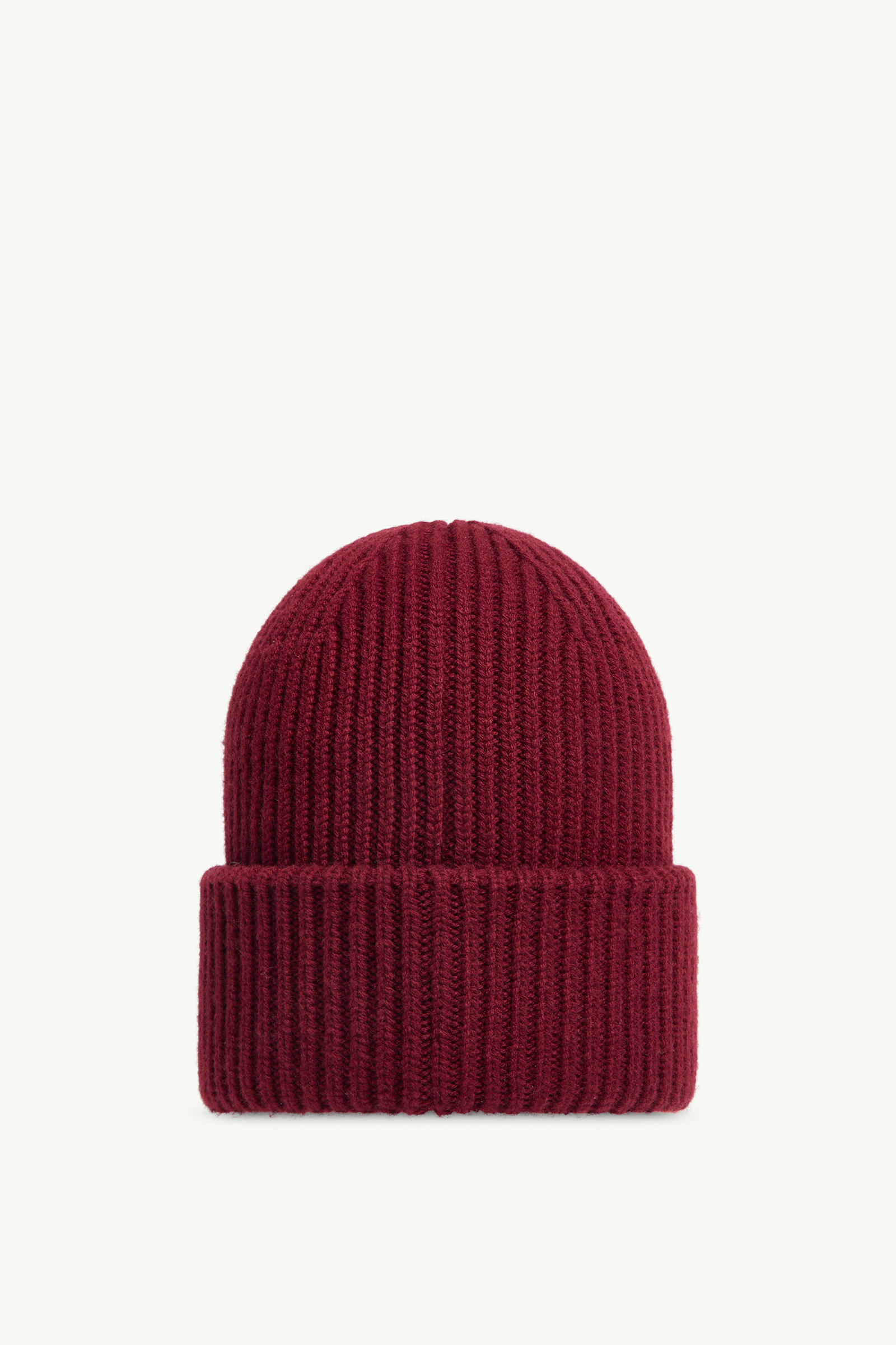 Wool & Cashmere Beanie Men Grape Red Moncler 3