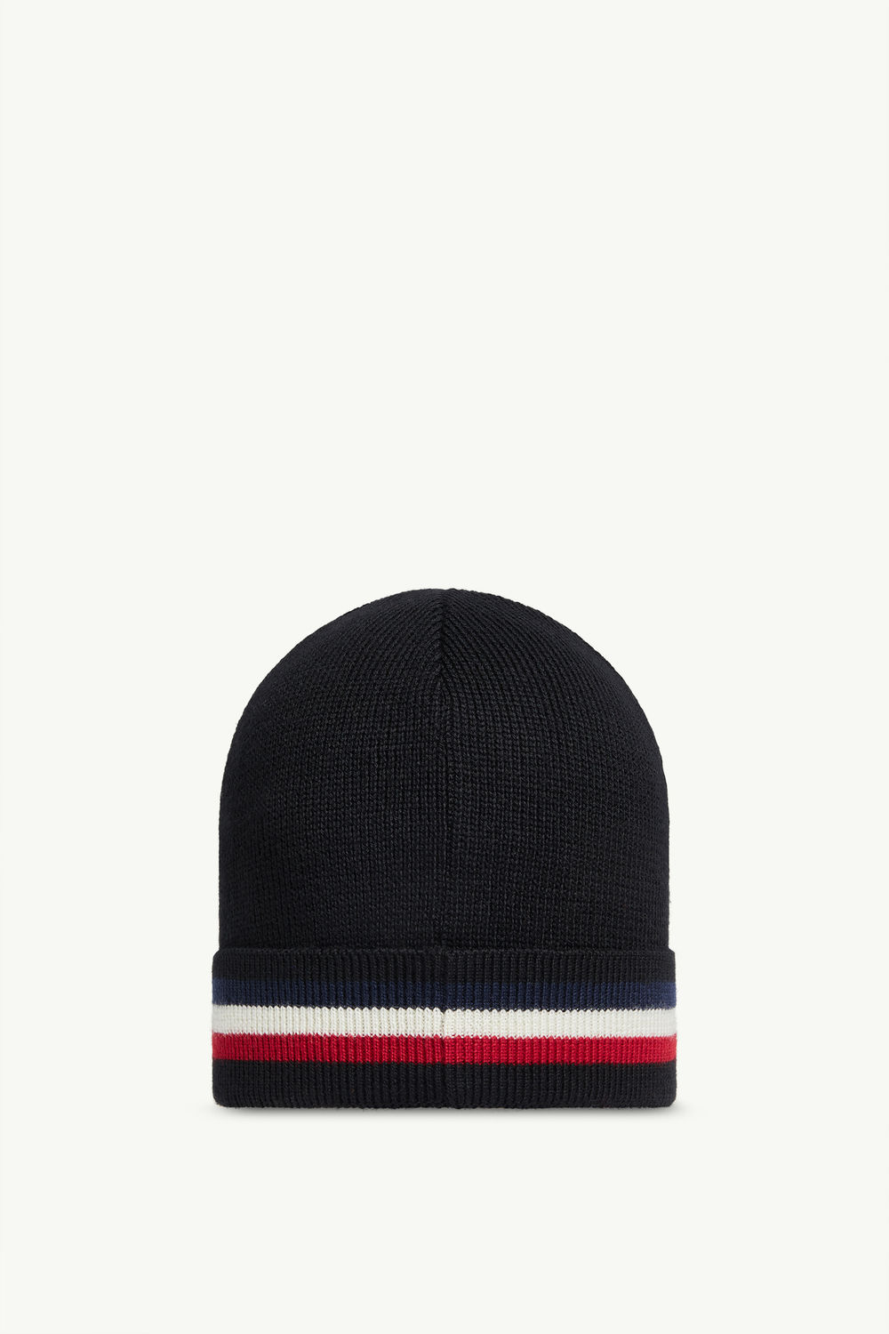 Bonnet en laine tricolore Hommes Noir Moncler 3
