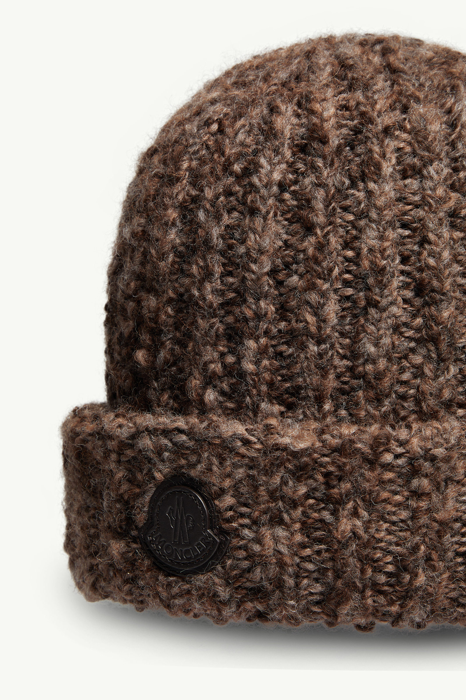 Bonnet en mélange de laine et d’alpaga Hommes Marron Moncler 2