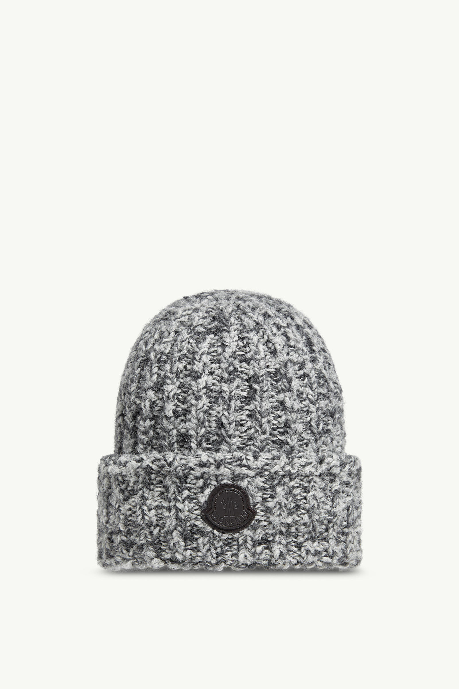 Bonnet en mélange de laine et d’alpaga Hommes Gris Moncler 0