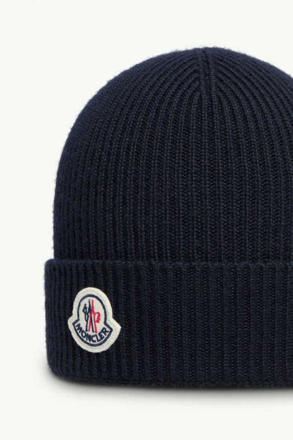 Bonnet en laine Mixte Bleu marine Moncler 2