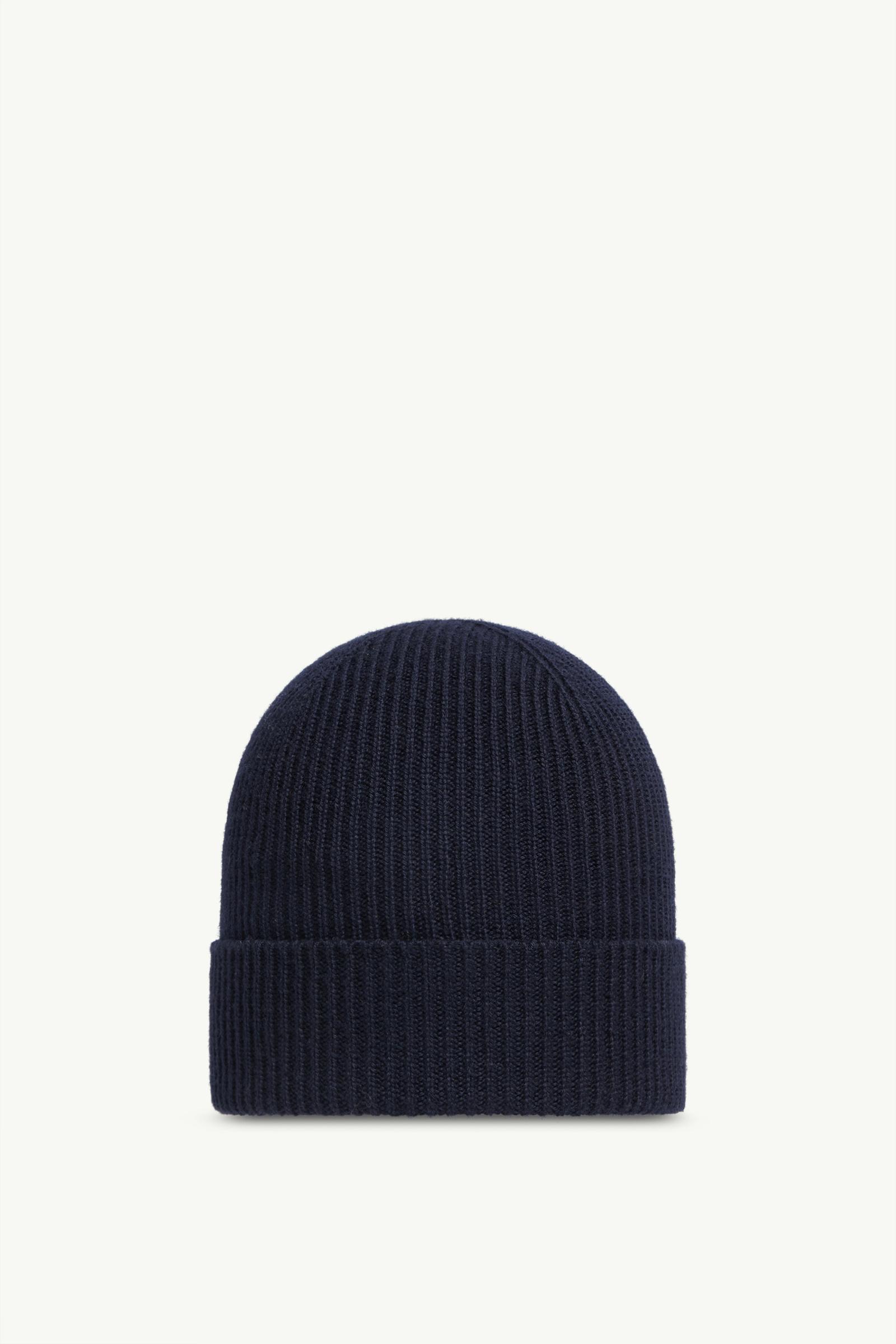 MONCLER ネイビー ファー付きニット帽 SummerSALE開催! 8/9～8/18 10時迄!】MONCLER モンクレール