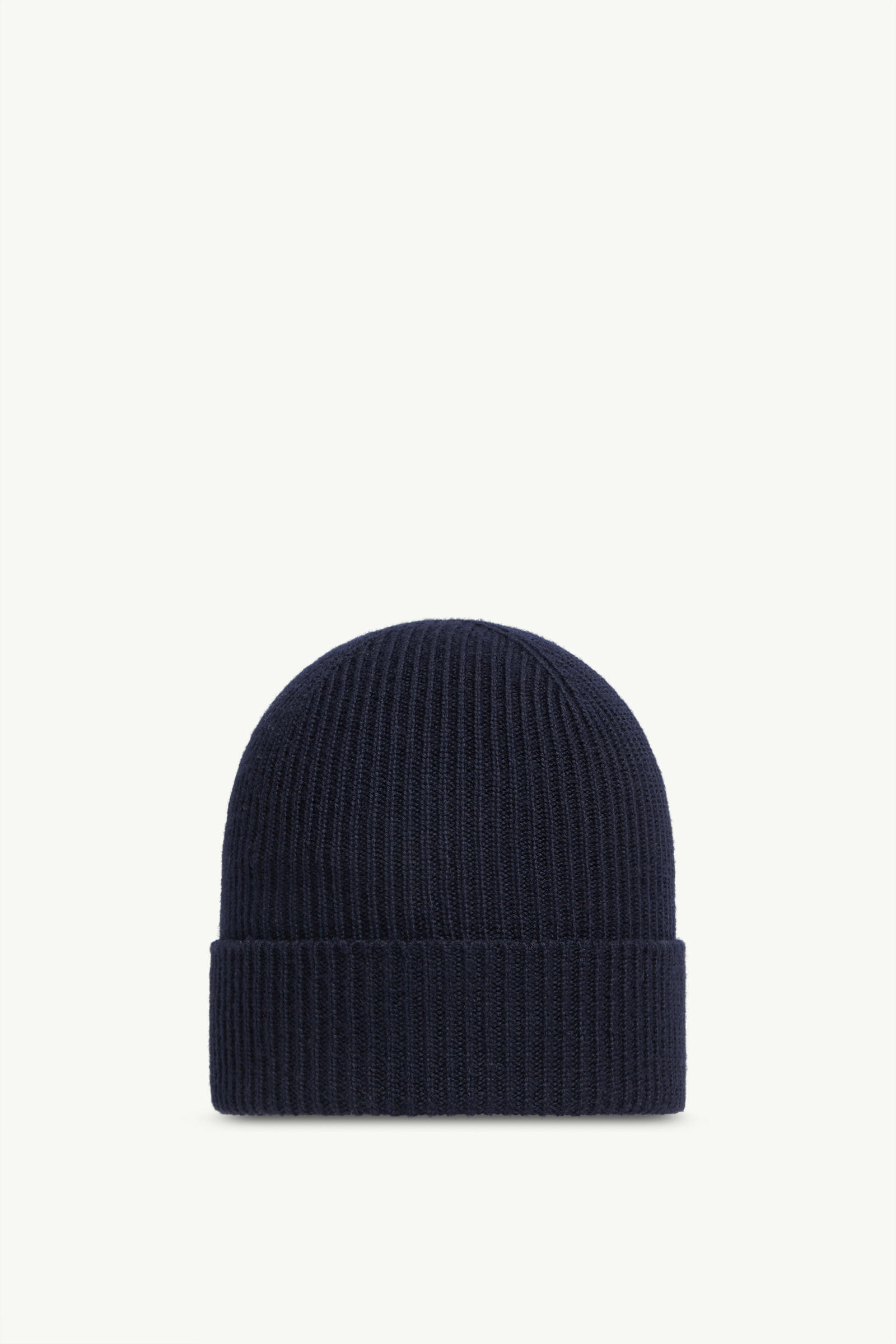 Wool Beanie Gender Neutral Navy Blue Moncler 3
