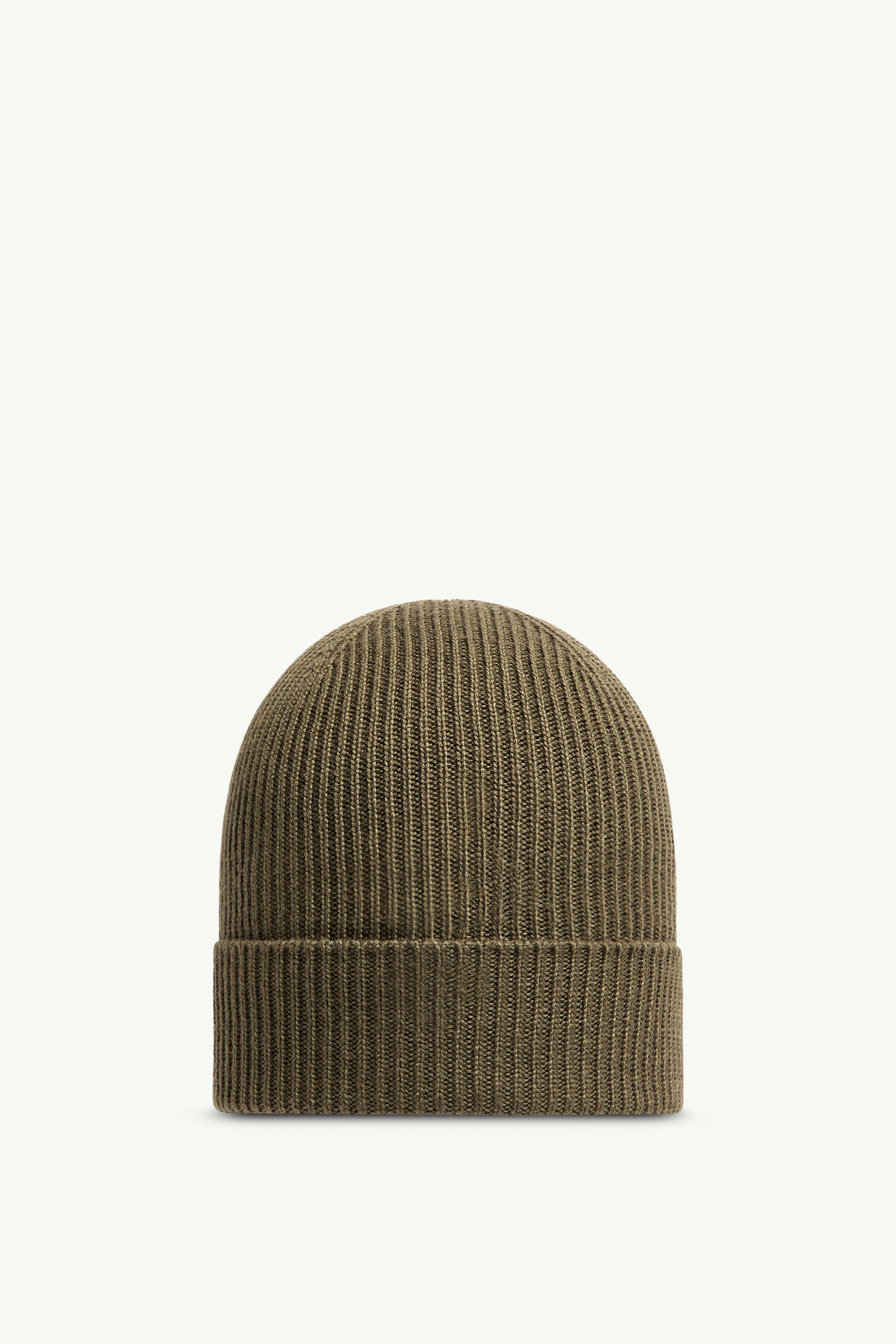 Wool Beanie Men Olive Green Moncler 3