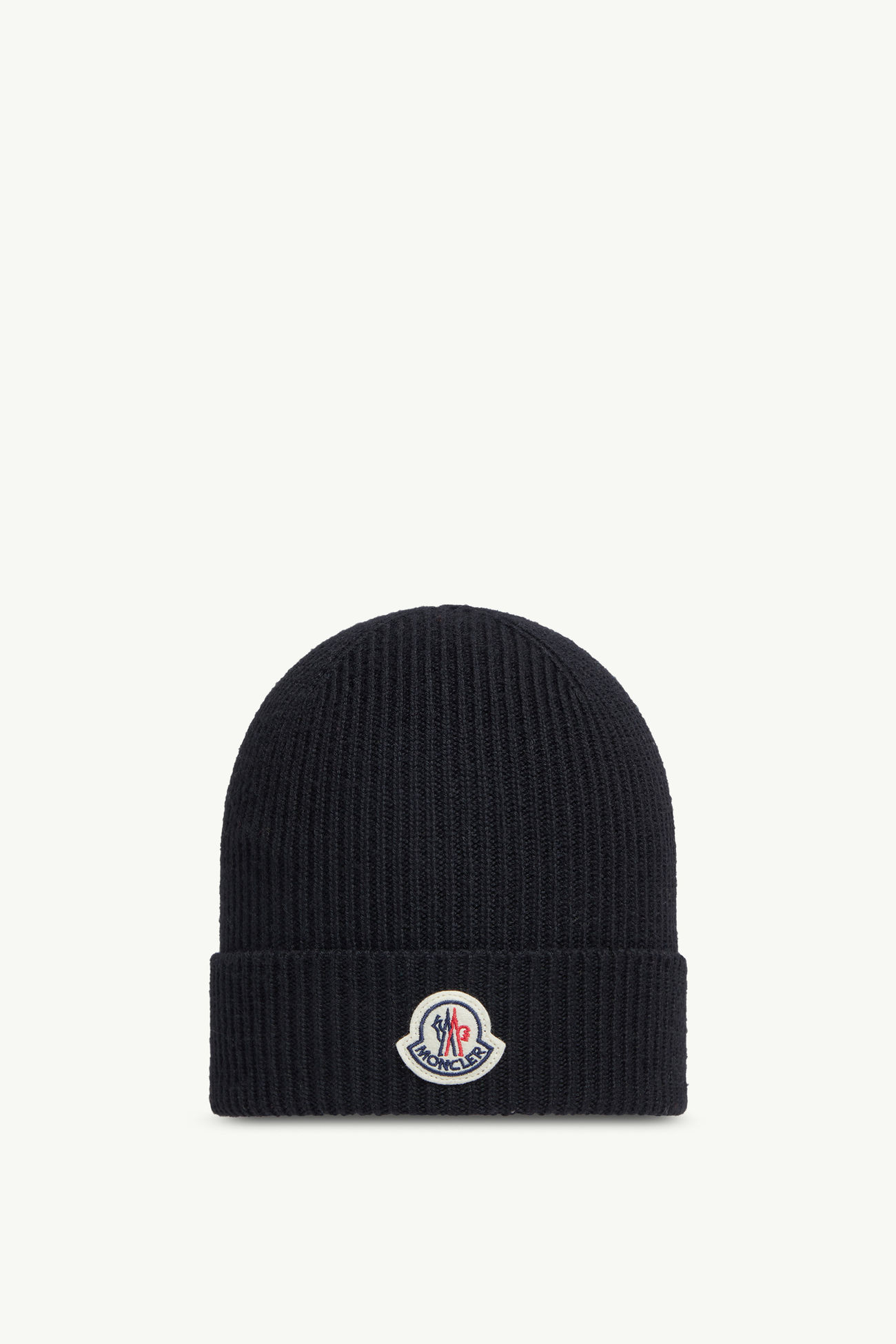 Wool Beanie Gender Neutral Black Moncler 0