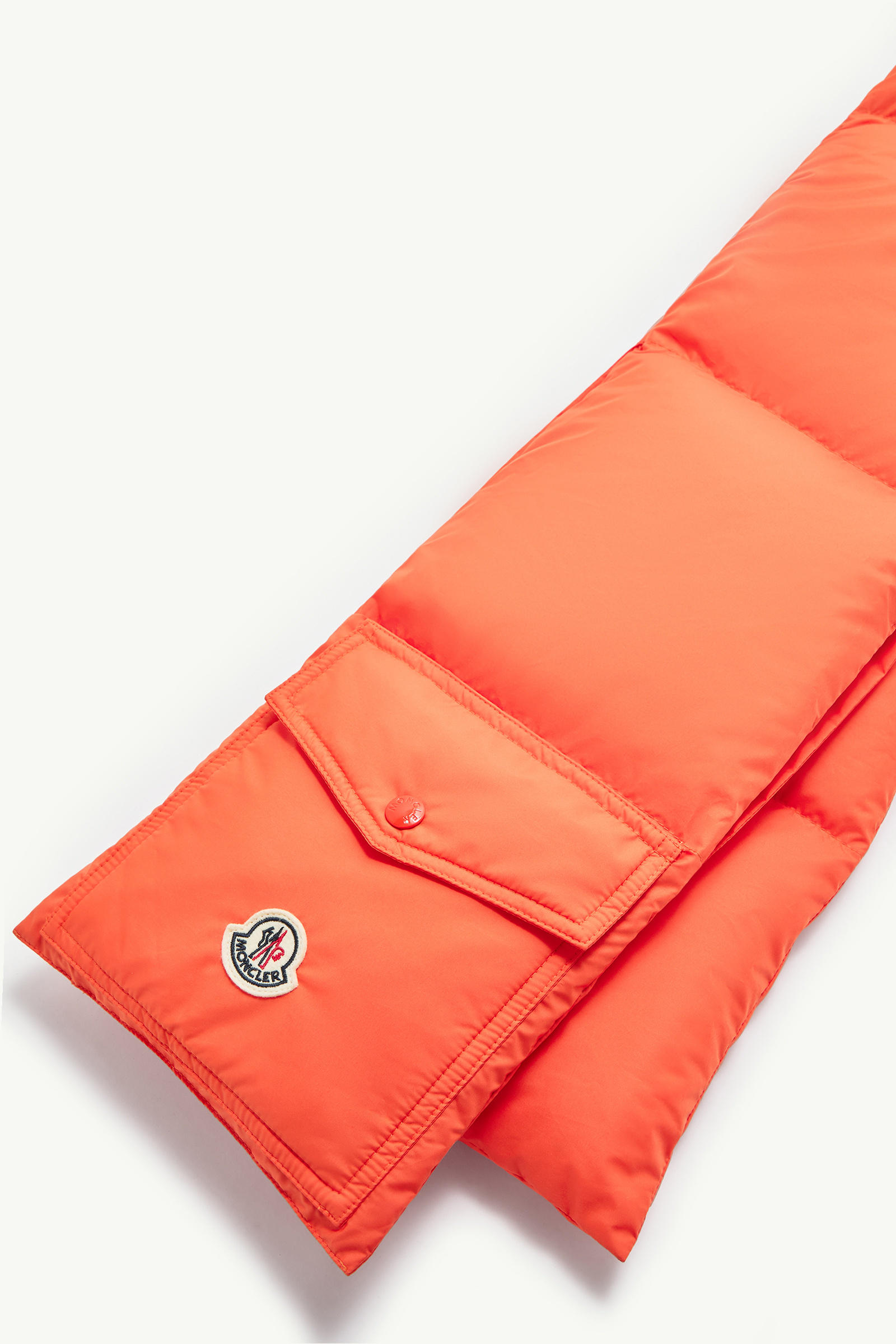 Down Packable Scarf Gender Neutral Orange Moncler 3