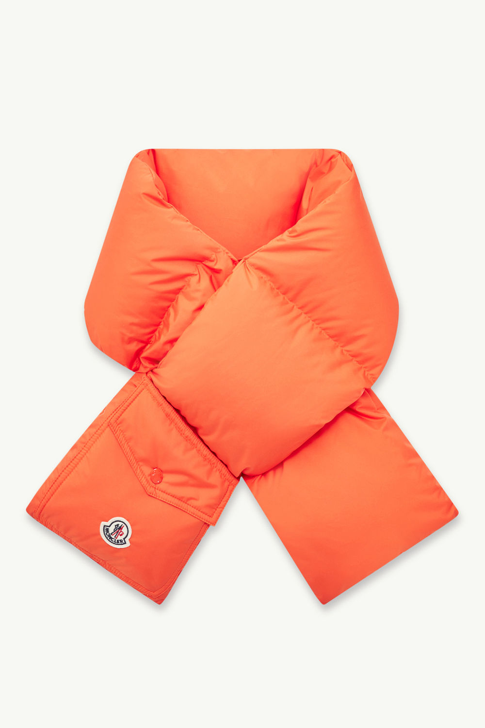 Down Packable Scarf Gender Neutral Orange Moncler 0