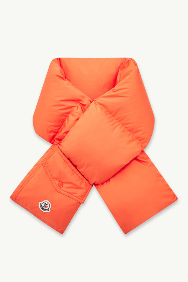 Down Packable Scarf Gender Neutral Orange Moncler 0