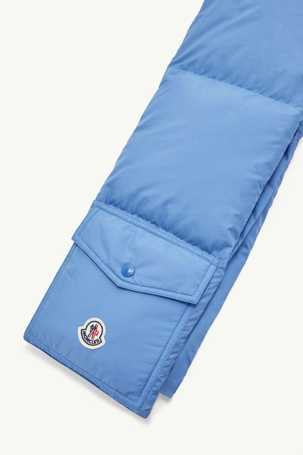 Down Packable Scarf Gender Neutral Electric Blue Moncler 3