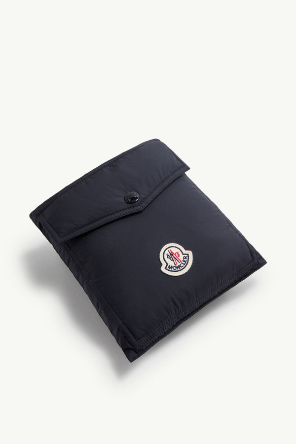 Down Packable Scarf Gender Neutral Navy Blue Moncler 4