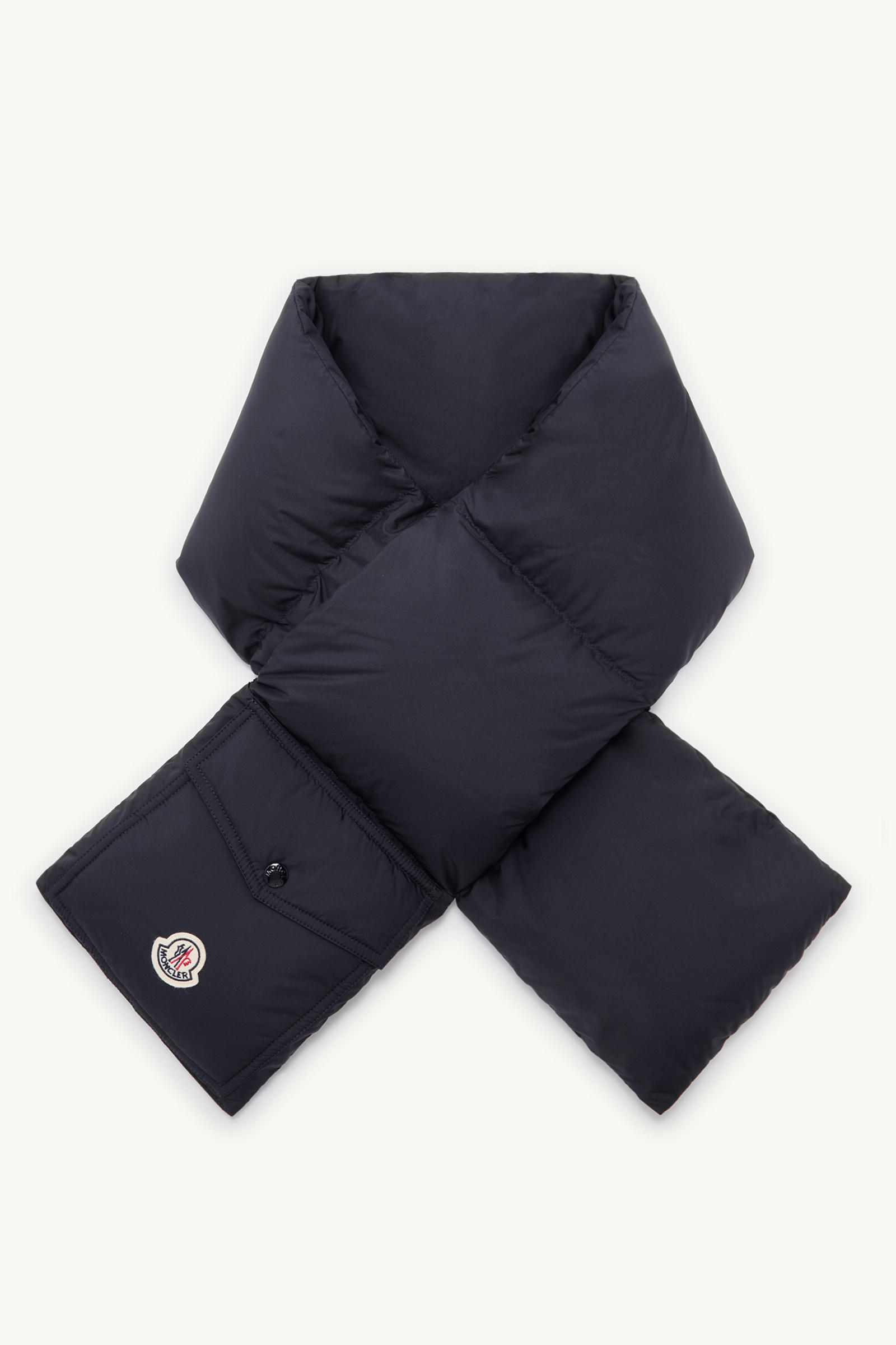 Down Packable Scarf Gender Neutral Navy Blue Moncler 0