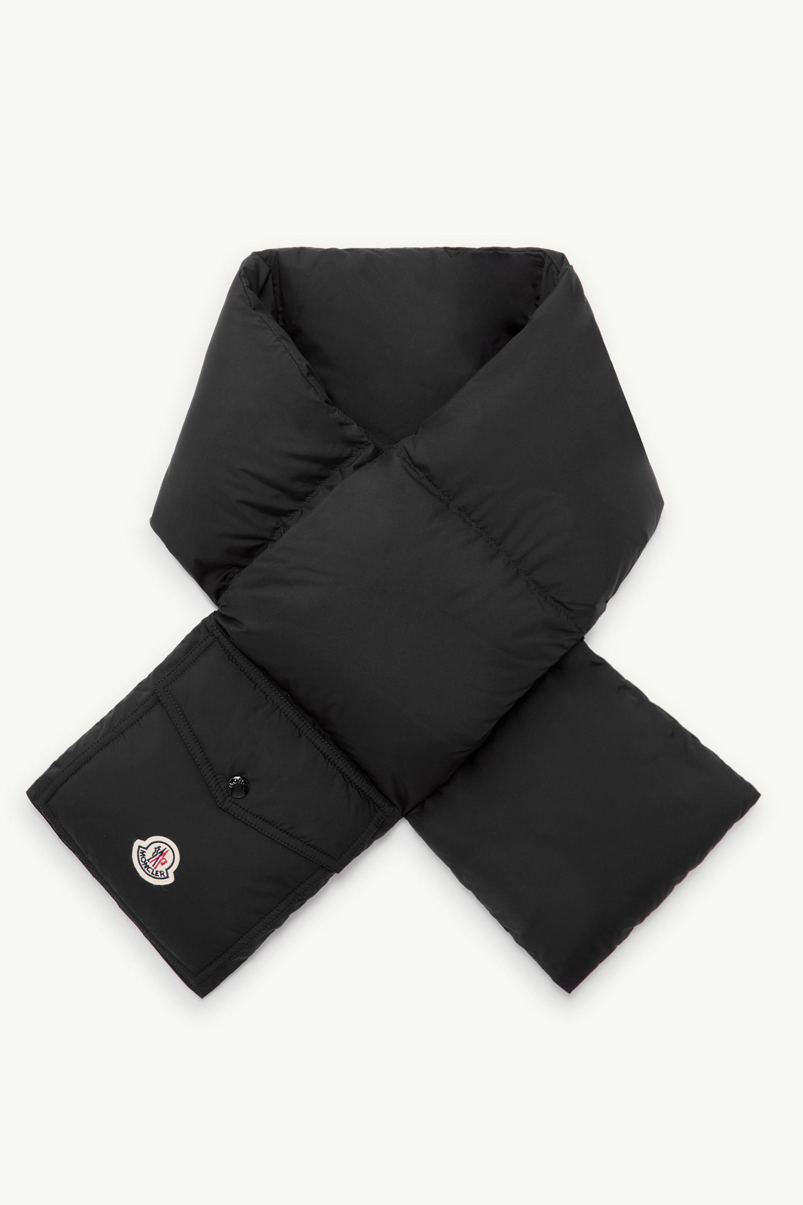 モンクレール MONCLER MUFFLER ブラック マフラー : ストール 