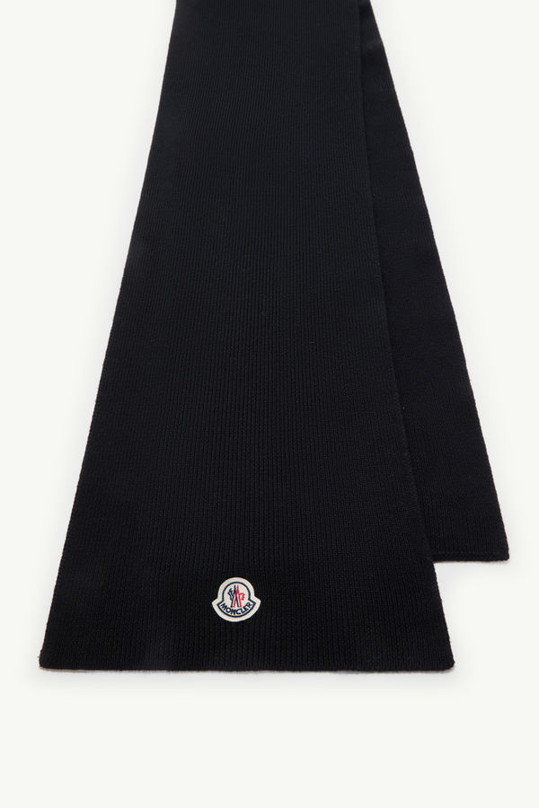 Wool Scarf Men Black Moncler 2