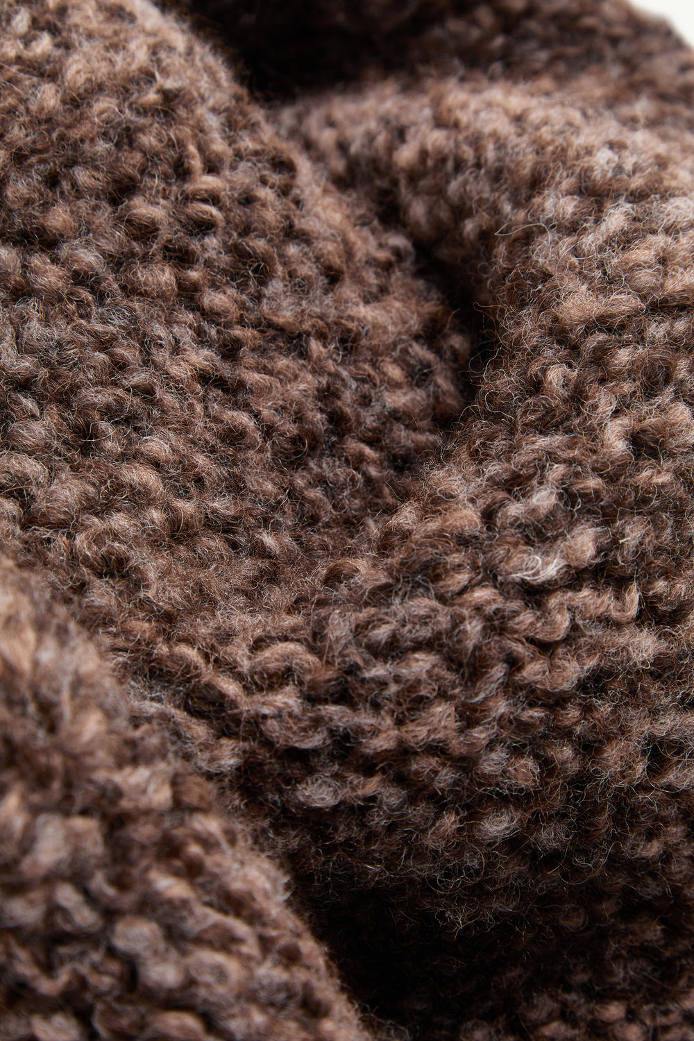 Wool & Alpaca Blend Scarf Men Brown Moncler 3