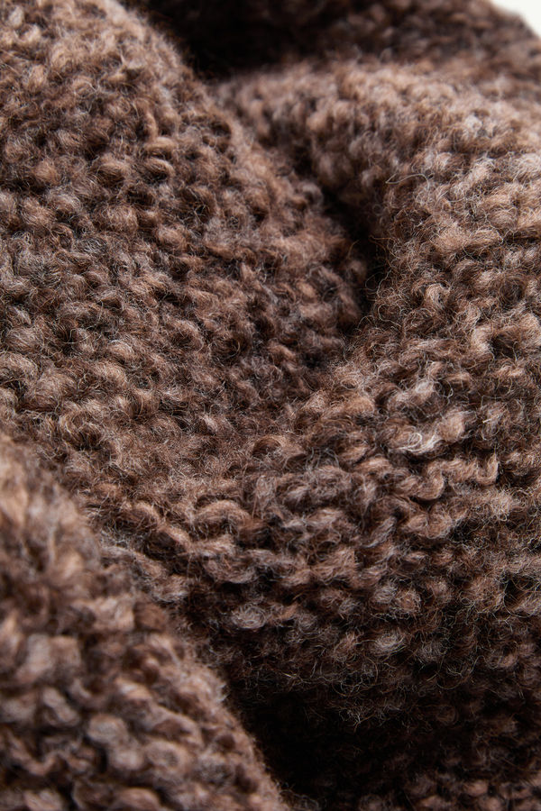Wool & Alpaca Blend Scarf Men Brown Moncler 3