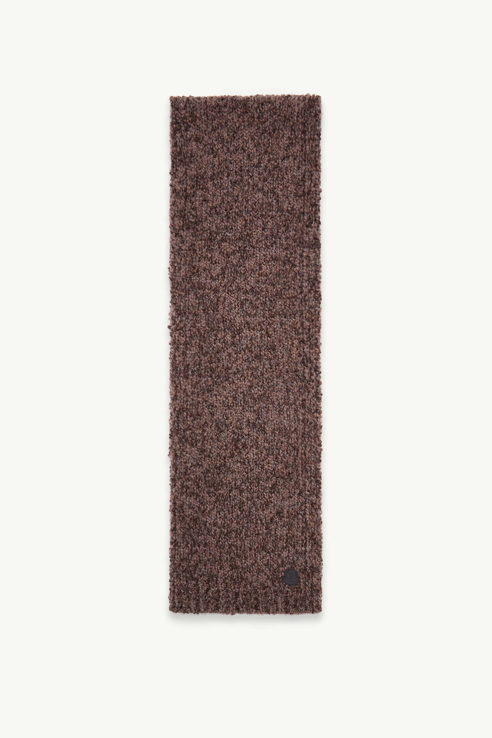 Wool & Alpaca Blend Scarf Men Brown Moncler 0