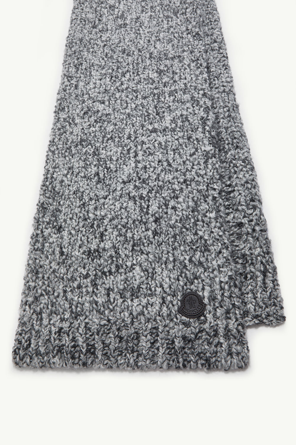 Wool & Alpaca Blend Scarf Men Grey Moncler 2
