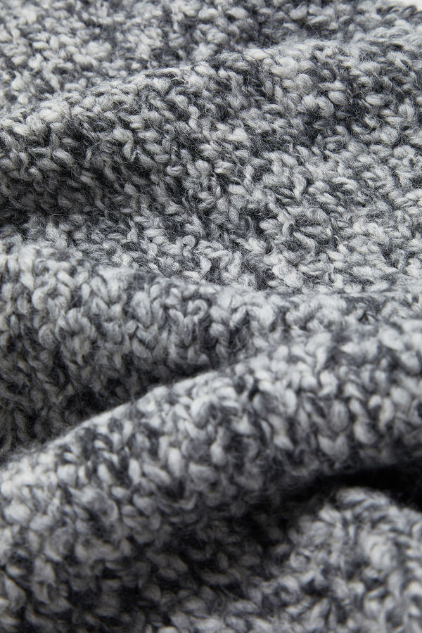 Wool & Alpaca Blend Scarf Men Gray Moncler 3