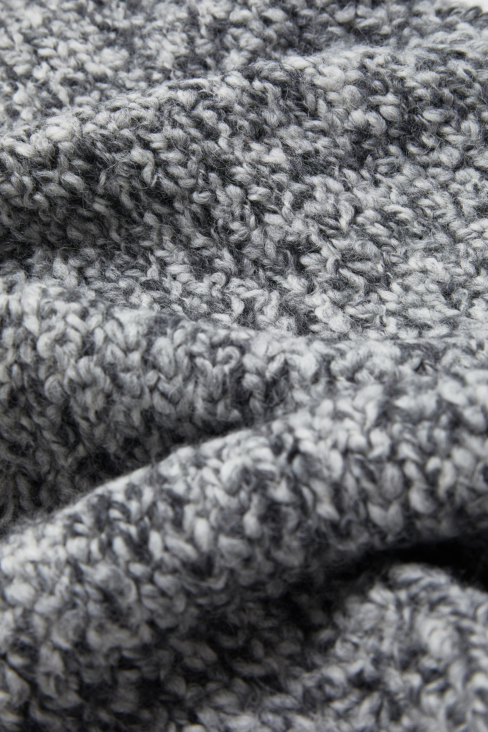 Wool & Alpaca Blend Scarf Men Gray Moncler 3