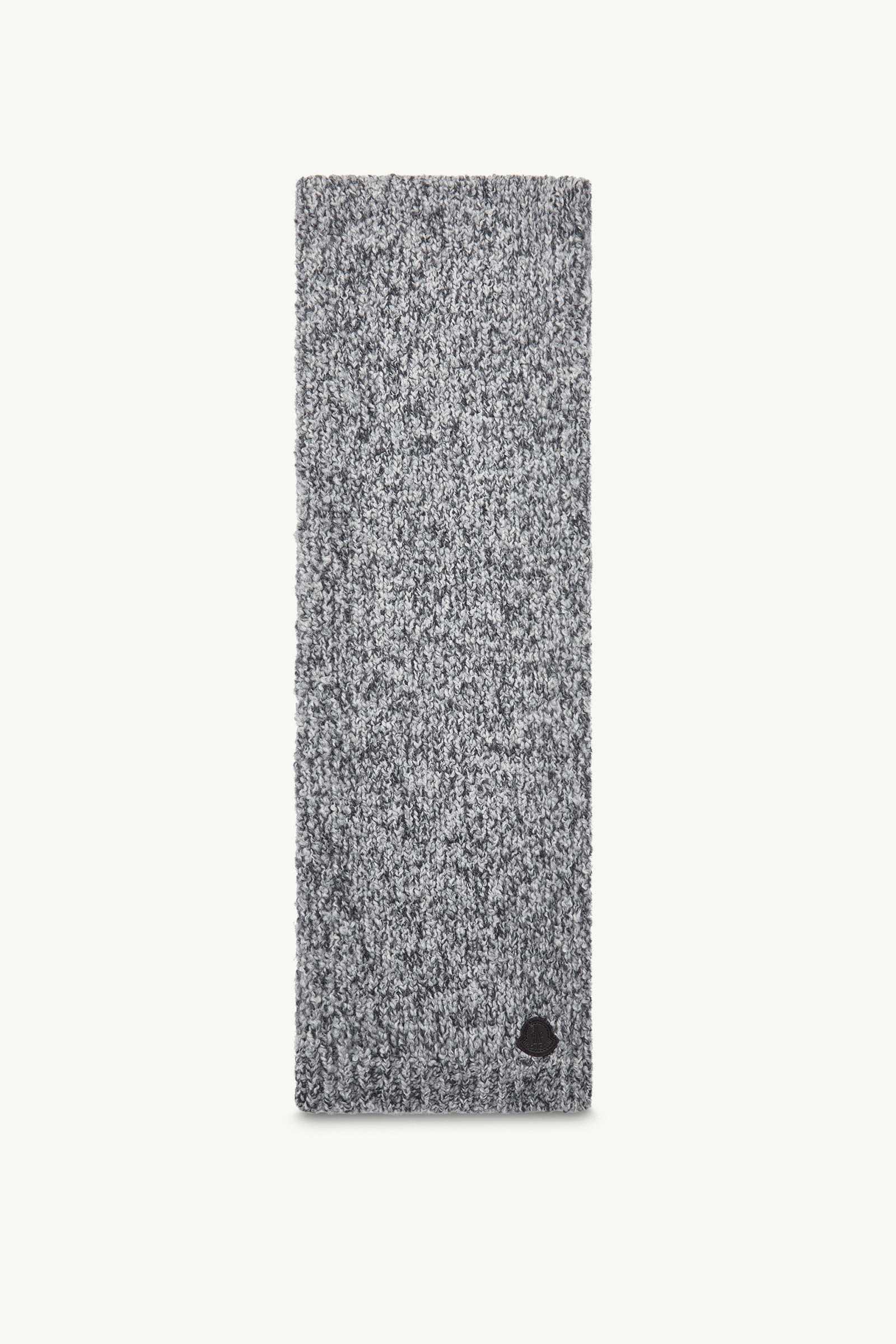 Wool & Alpaca Blend Scarf Men Gray Moncler 0