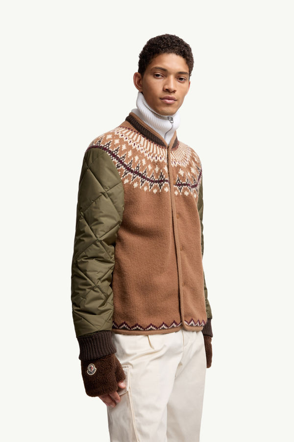 男女款泰迪绒风格露指手套 中性 棕色 Moncler 1