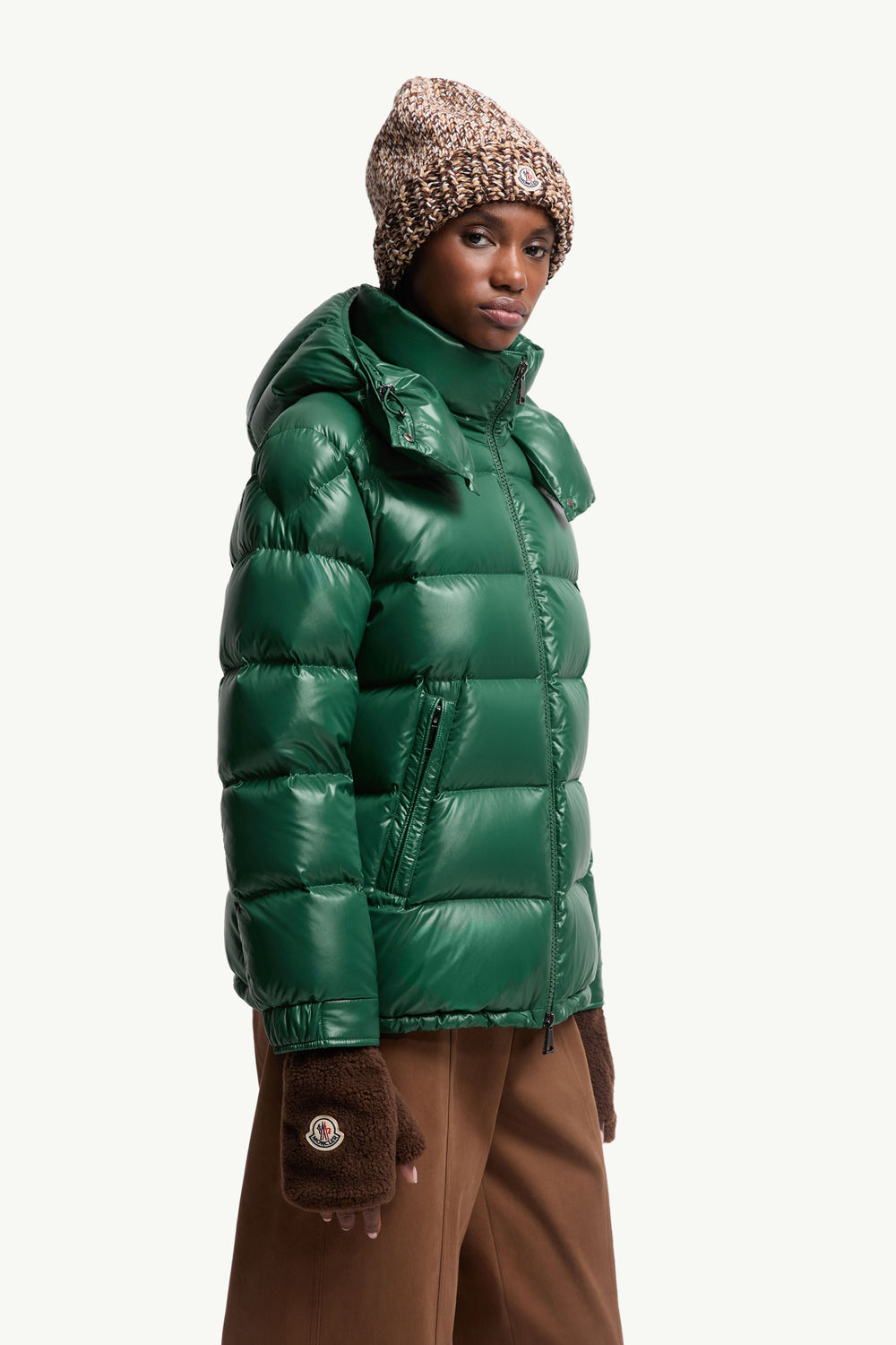 Mitones de tejido suave efecto peluche De Género Neutro Marrón Moncler 2