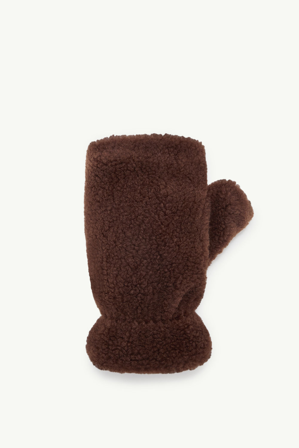 Mitones de tejido suave efecto peluche De Género Neutro Marrón Moncler 0