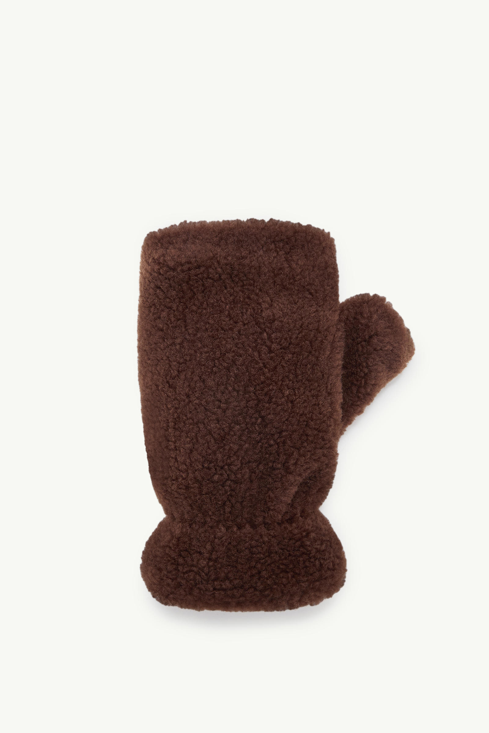 Teddy Fingerless Gloves Gender Neutral Brown Moncler 0