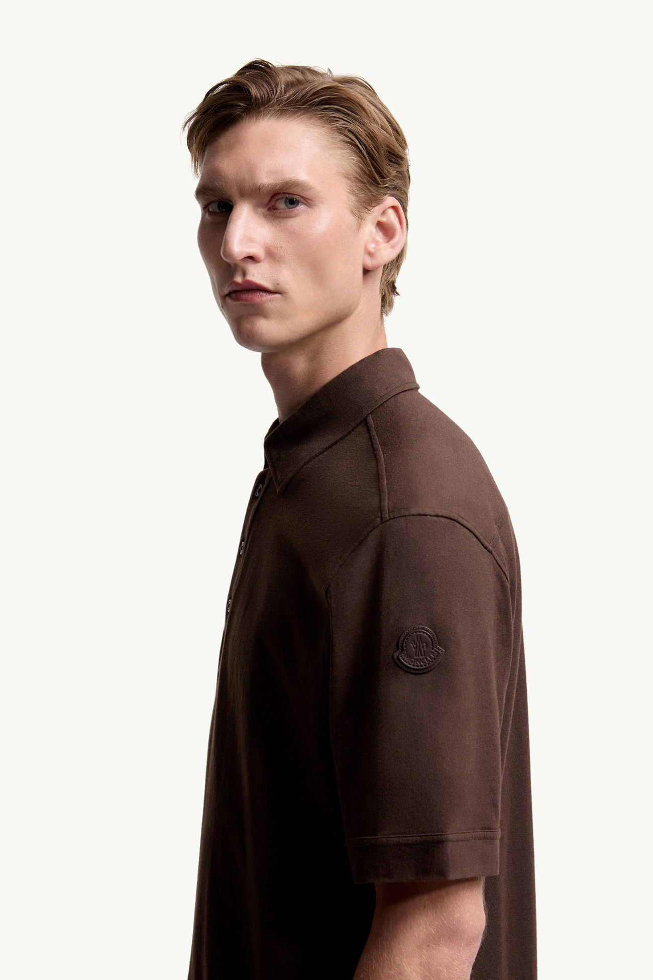 男士棉质和羊绒Polo衫 棕色 Moncler 1