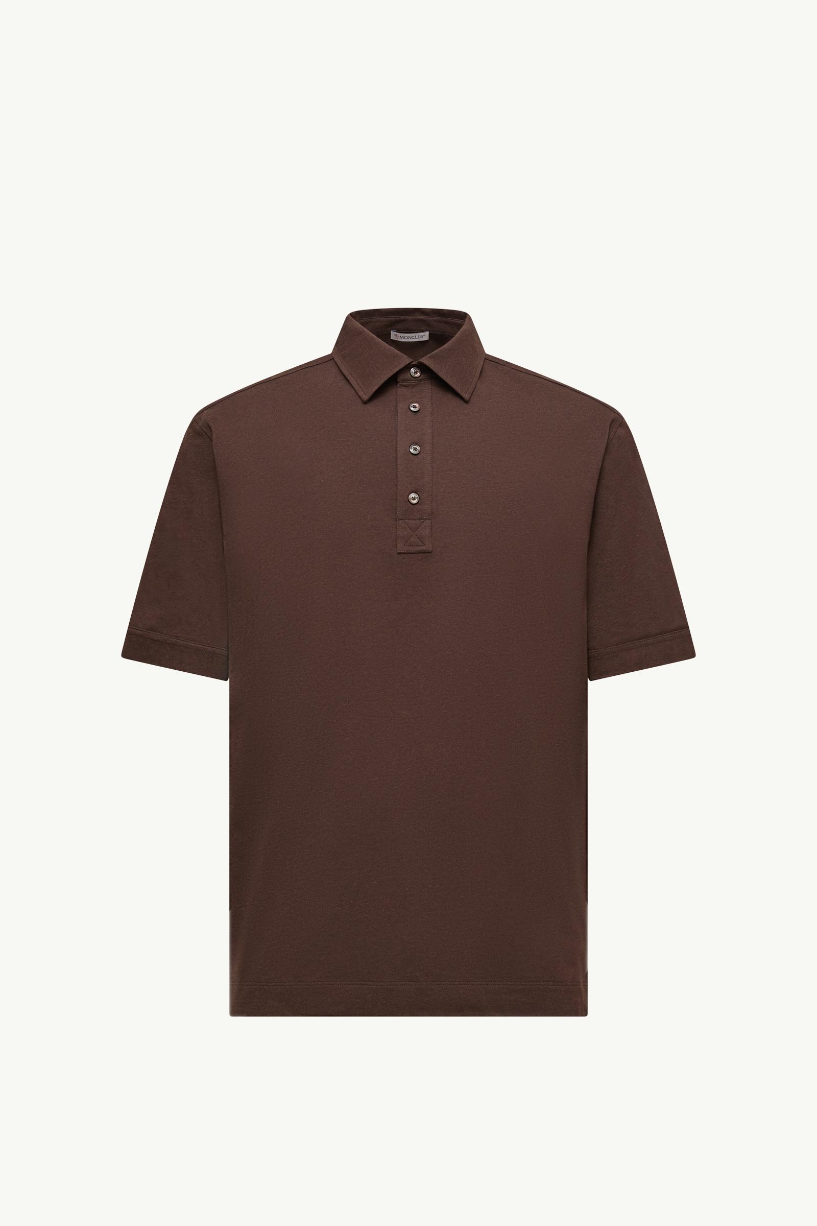 Cotton & Cashmere Polo Shirt Brown Moncler, 1 of 0