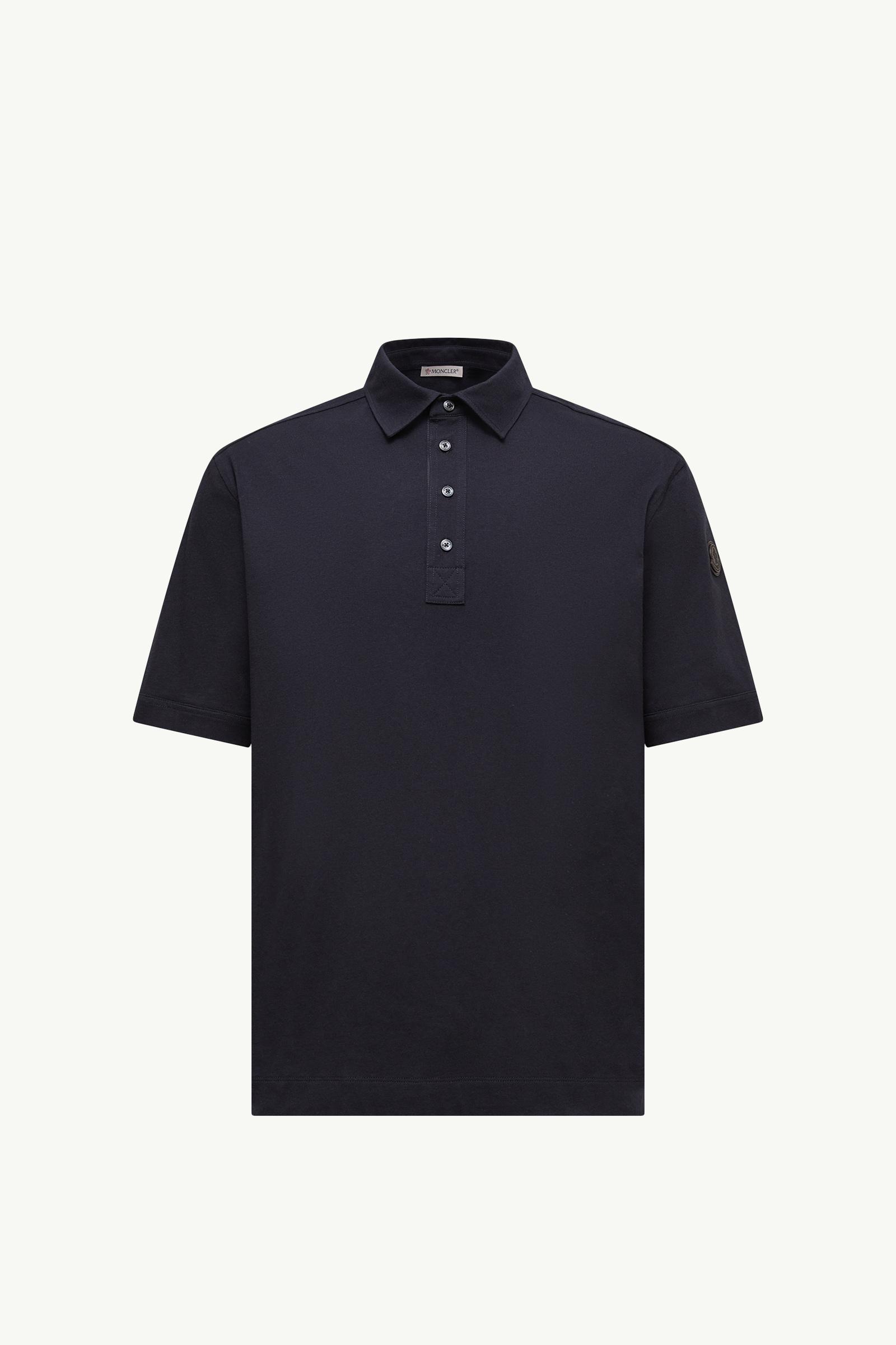 Cotton & Cashmere Polo Shirt Navy Blue Moncler, 1 of 0